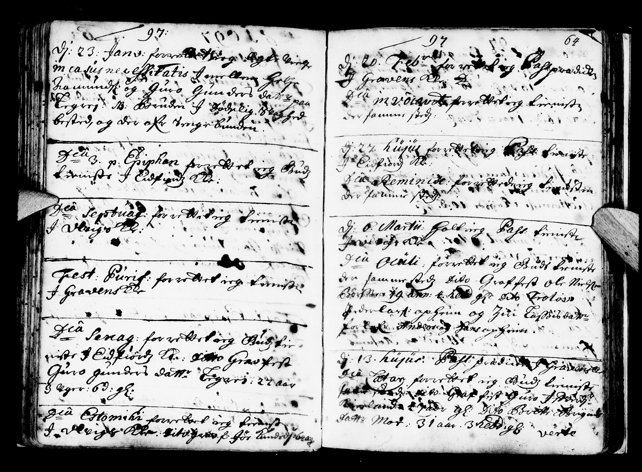 Ulvik sokneprestembete, AV/SAB-A-78801/H/Haa: Parish register (official) no. A 2, 1689-1706, p. 64