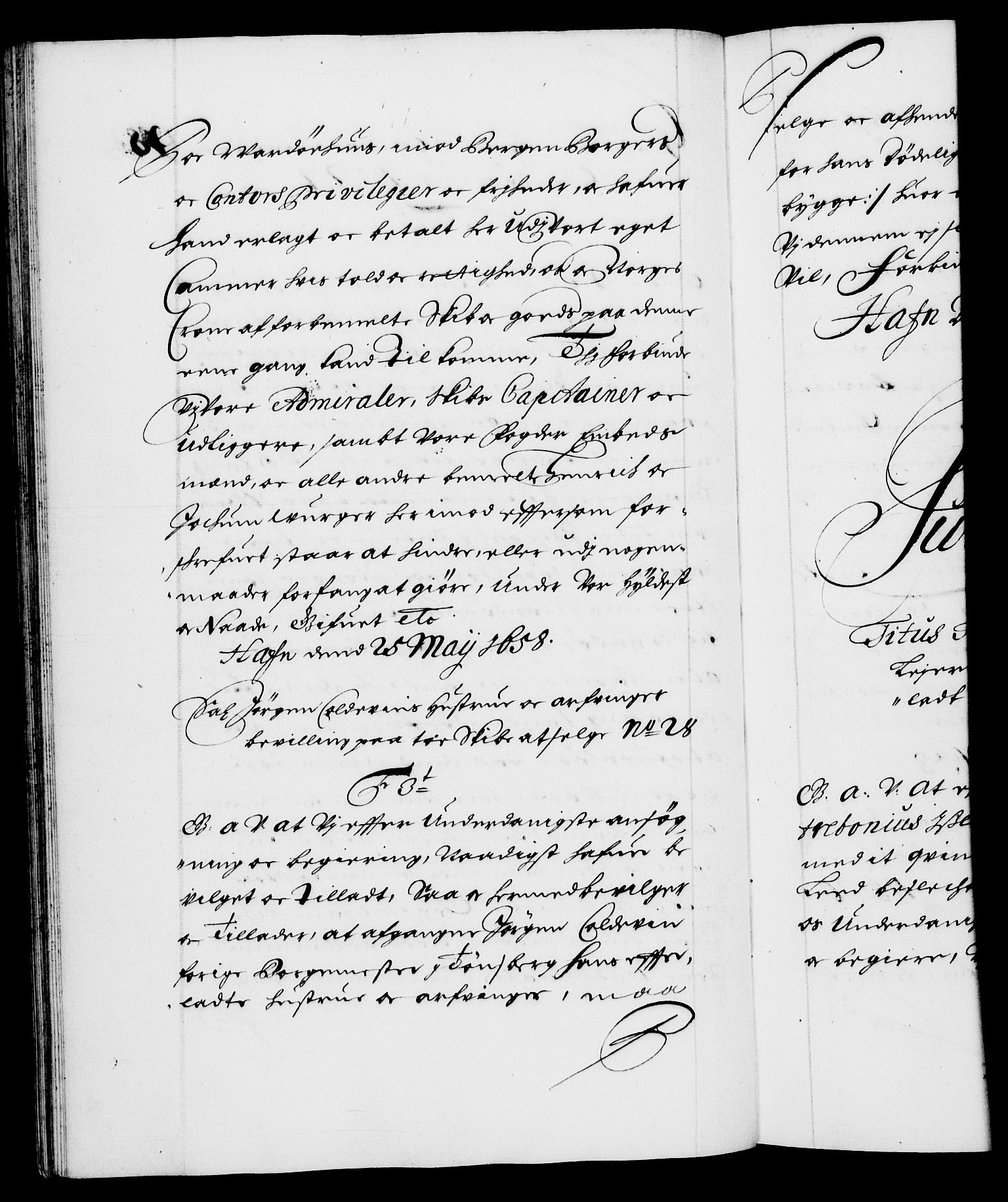 Danske Kanselli 1572-1799, RA/EA-3023/F/Fc/Fca/Fcaa/L0009: Norske registre (mikrofilm), 1657-1660, p. 98b