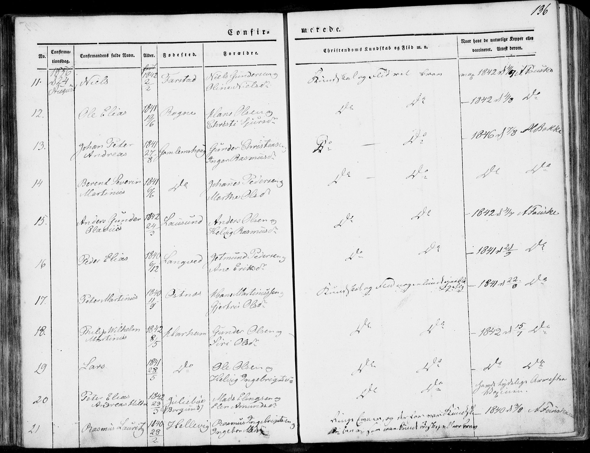 Ministerialprotokoller, klokkerbøker og fødselsregistre - Møre og Romsdal, SAT/A-1454/536/L0497: Parish register (official) no. 536A06, 1845-1865, p. 136