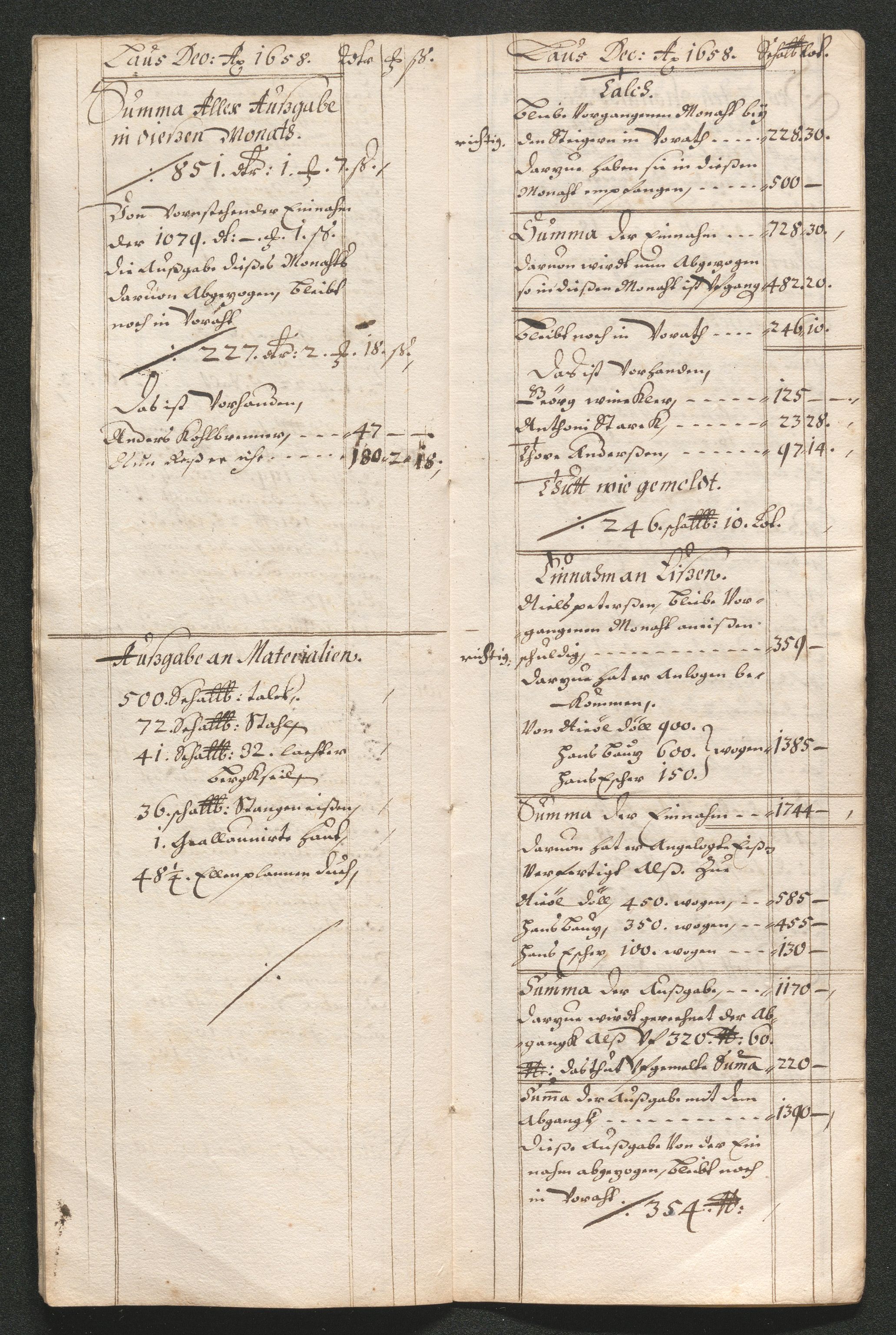 Kongsberg Sølvverk 1623-1816, AV/SAKO-EA-3135/001/D/Dc/Dcd/L0033: Utgiftsregnskap for gruver m.m. , 1658, p. 167