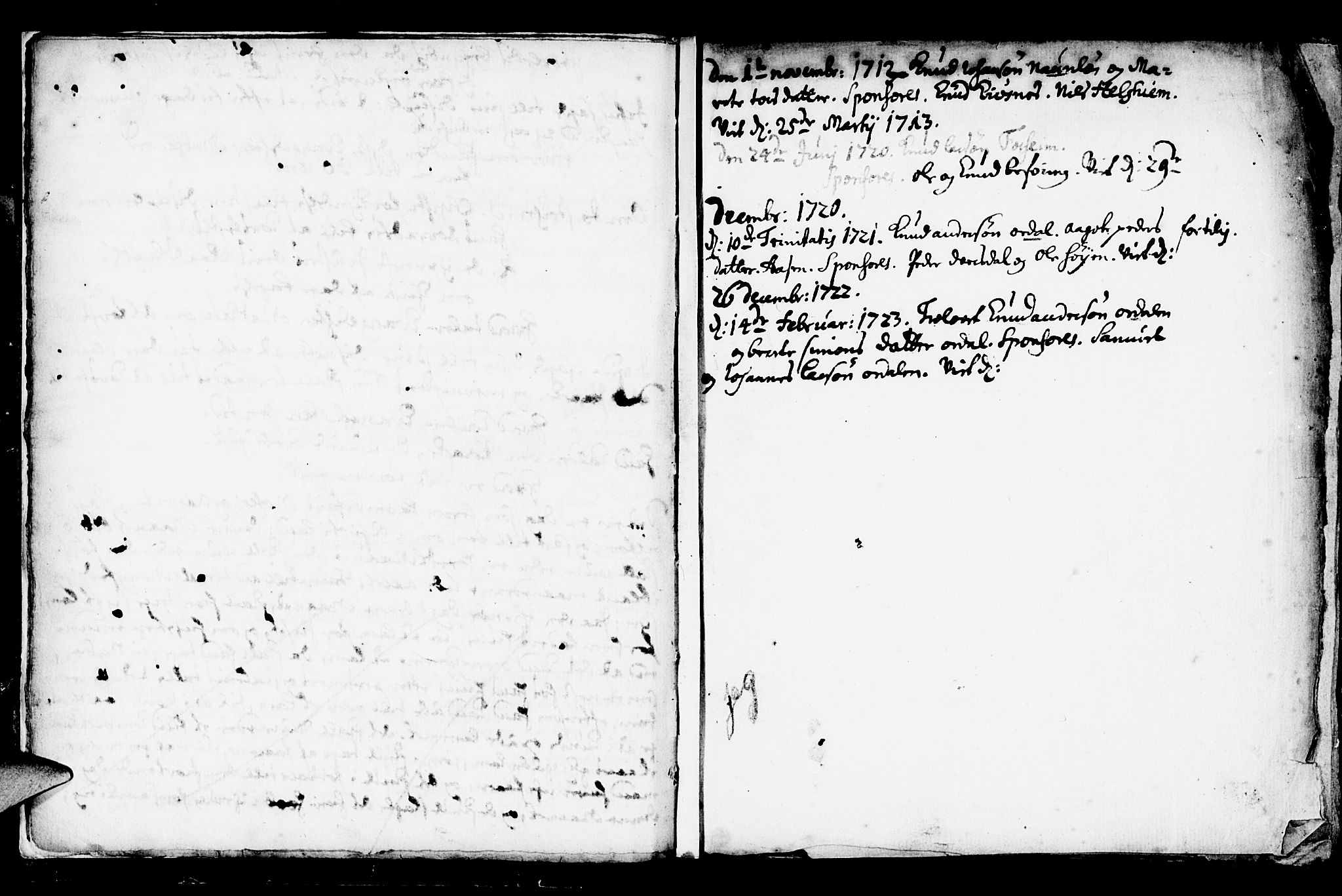 Jølster sokneprestembete, AV/SAB-A-80701/H/Haa/Haaa/L0001: Parish register (official) no. A 1, 1696-1728