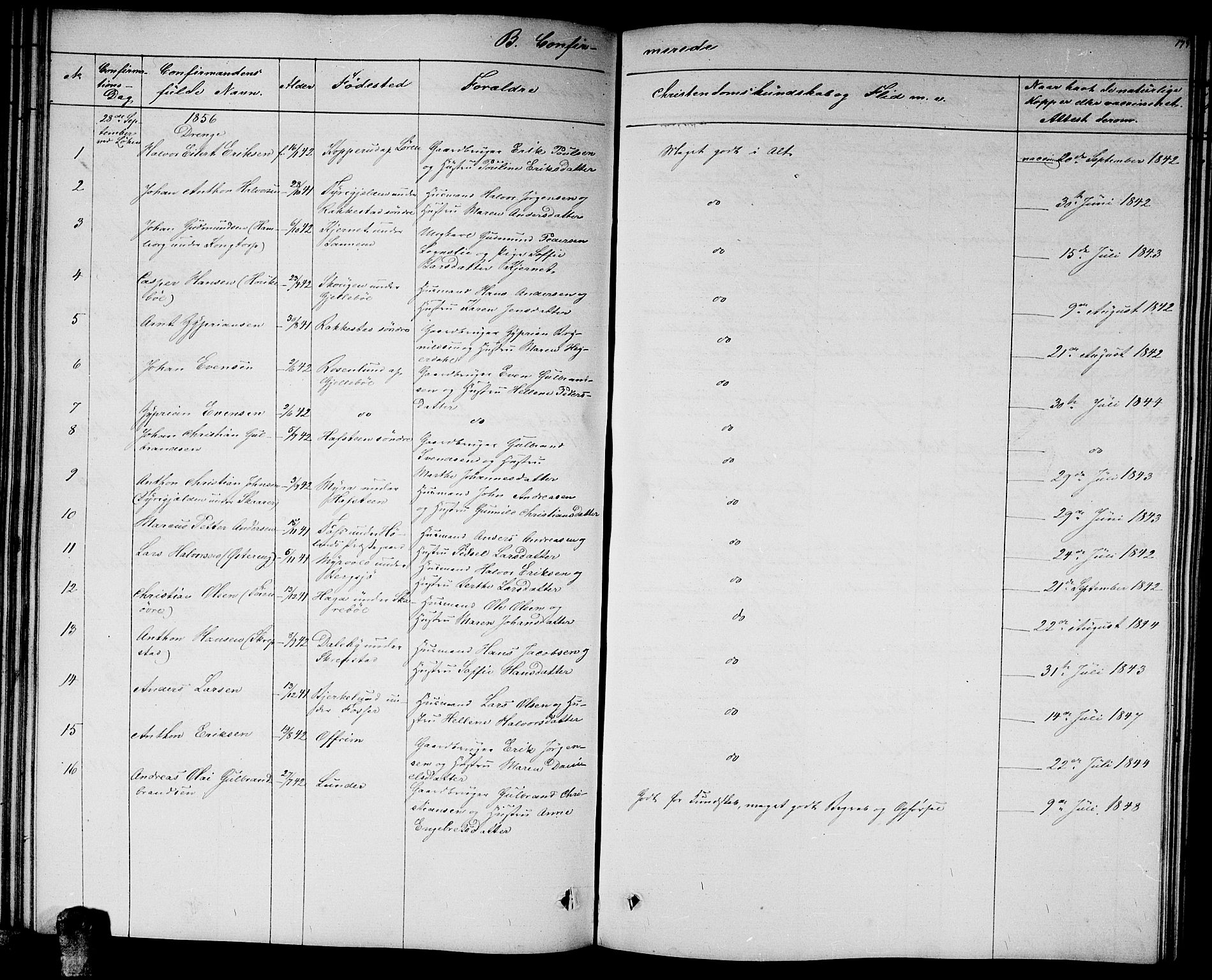 Høland prestekontor Kirkebøker, AV/SAO-A-10346a/G/Ga/L0004: Parish register (copy) no. I 4, 1854-1862, p. 173