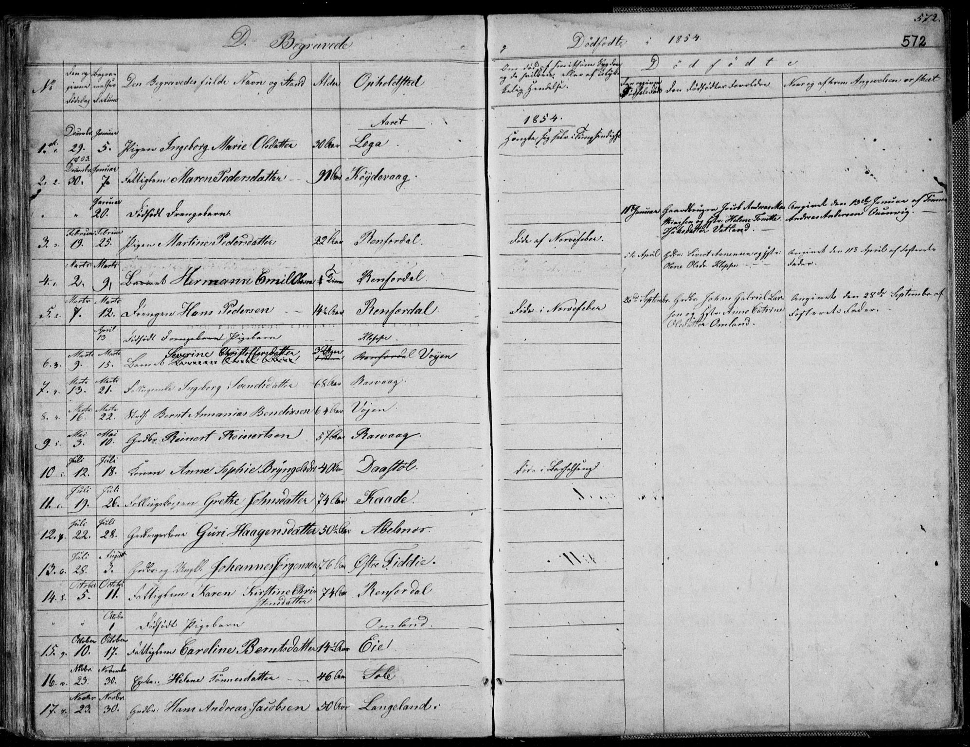 Flekkefjord sokneprestkontor, SAK/1111-0012/F/Fb/Fbb/L0002: Parish register (copy) no. B 2b, 1831-1866, p. 572