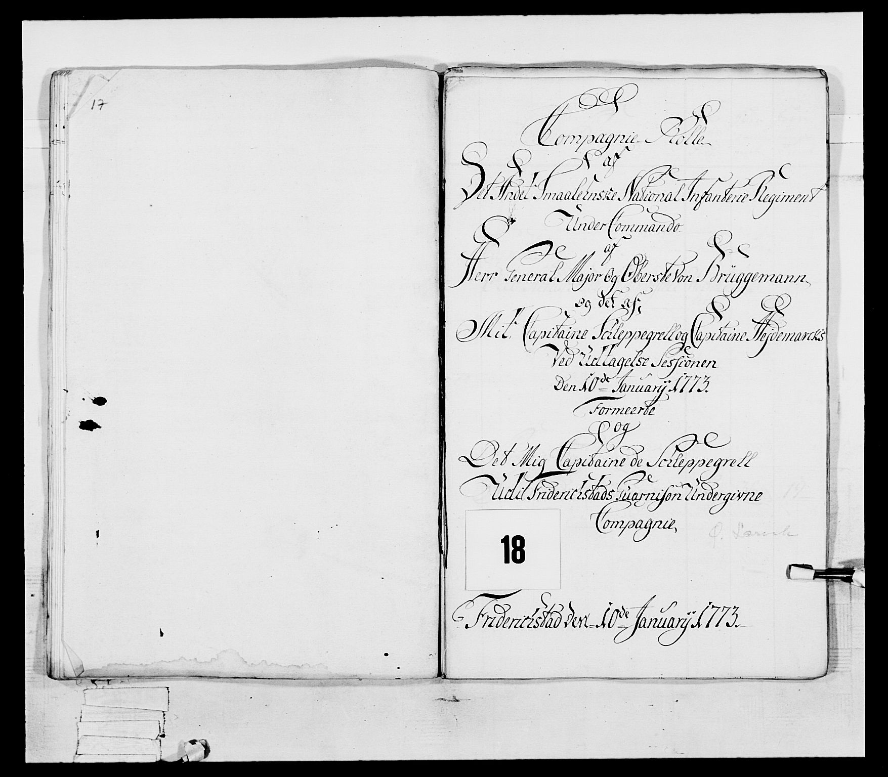 Generalitets- og kommissariatskollegiet, Det kongelige norske kommissariatskollegium, AV/RA-EA-5420/E/Eh/L0054: 2. Smålenske nasjonale infanteriregiment, 1769-1776, p. 212