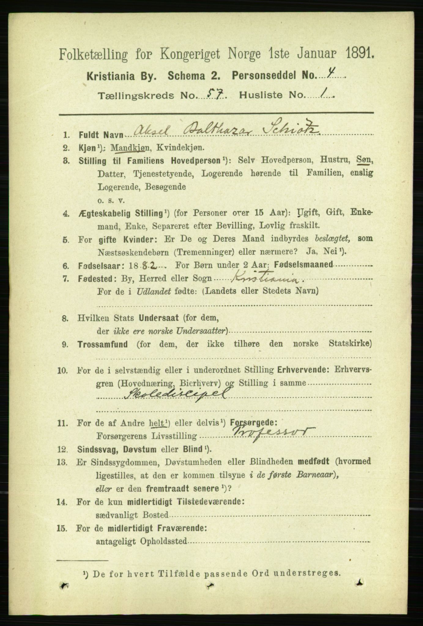 RA, 1891 census for 0301 Kristiania, 1891, p. 30442