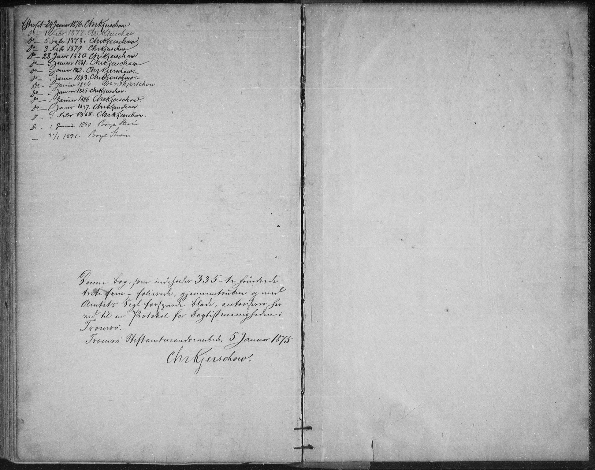 Uten arkivreferanse, SATØ/-: Dissenter register no. DP 3, 1871-1893