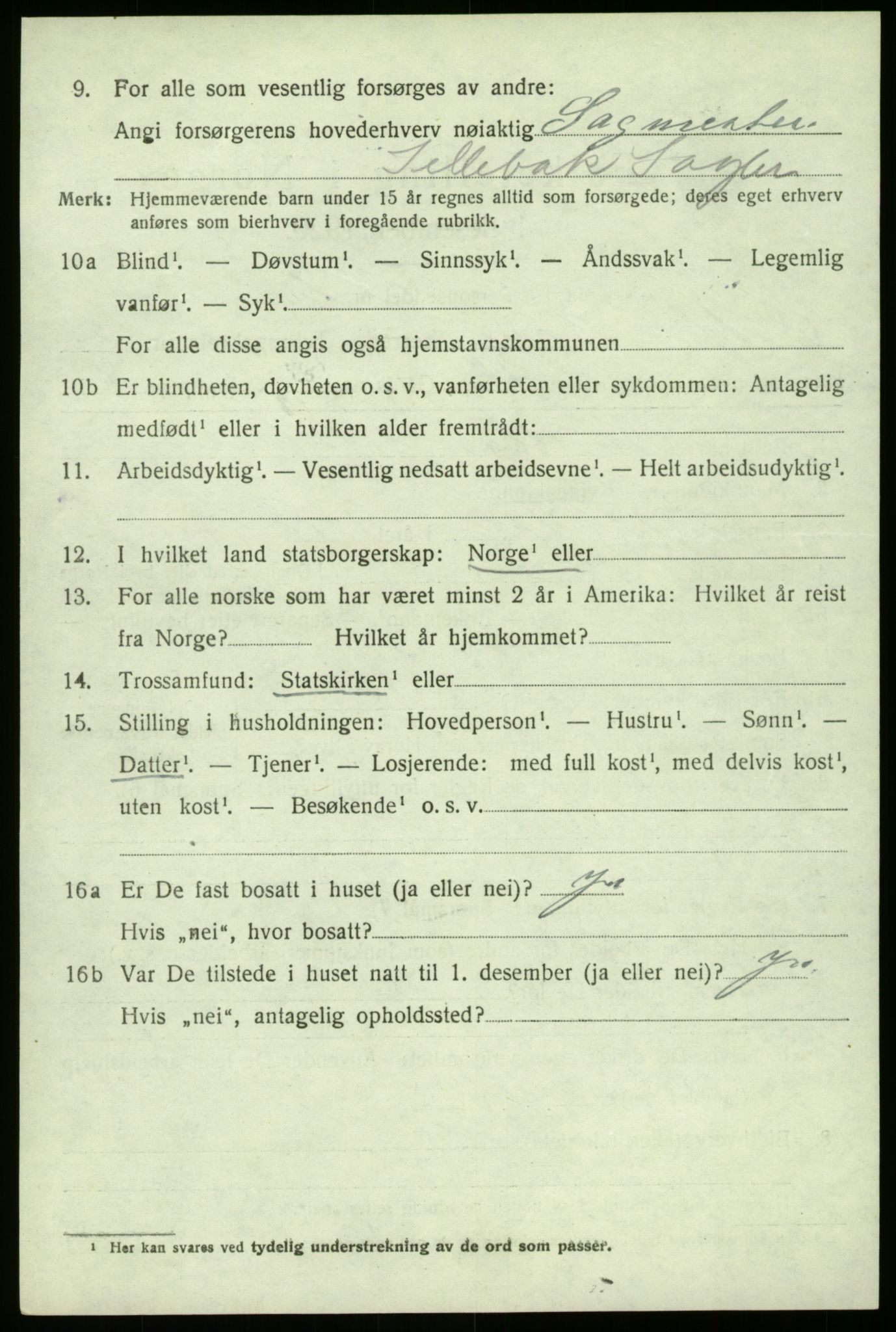 SAO, 1920 census for Borge, 1920, p. 5420