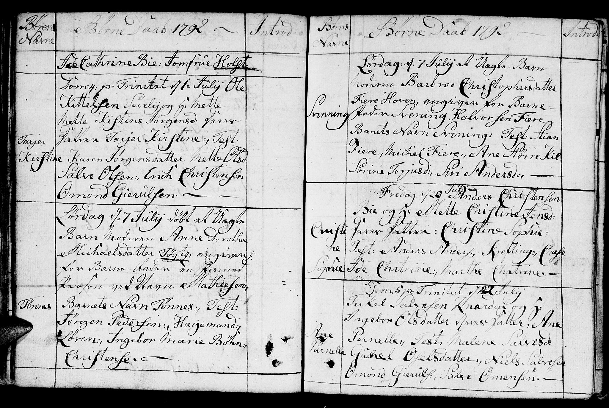 Fjære sokneprestkontor, AV/SAK-1111-0011/F/Fb/L0005: Parish register (copy) no. B 5, 1785-1803, p. 99