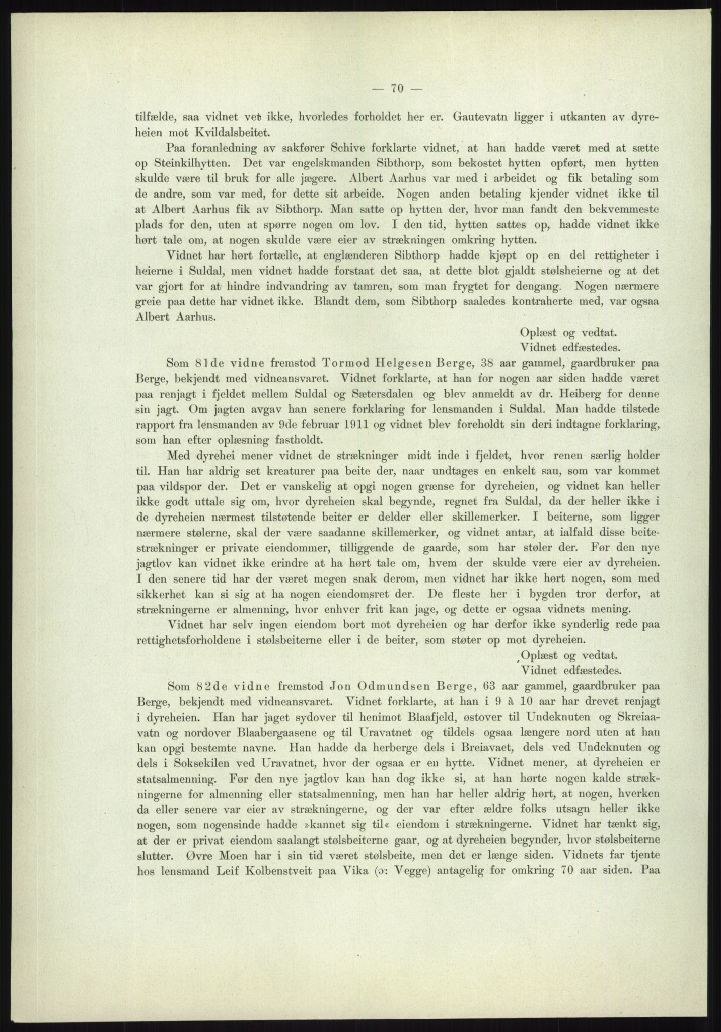 Høyfjellskommisjonen, AV/RA-S-1546/X/Xa/L0001: Nr. 1-33, 1909-1953, p. 1225