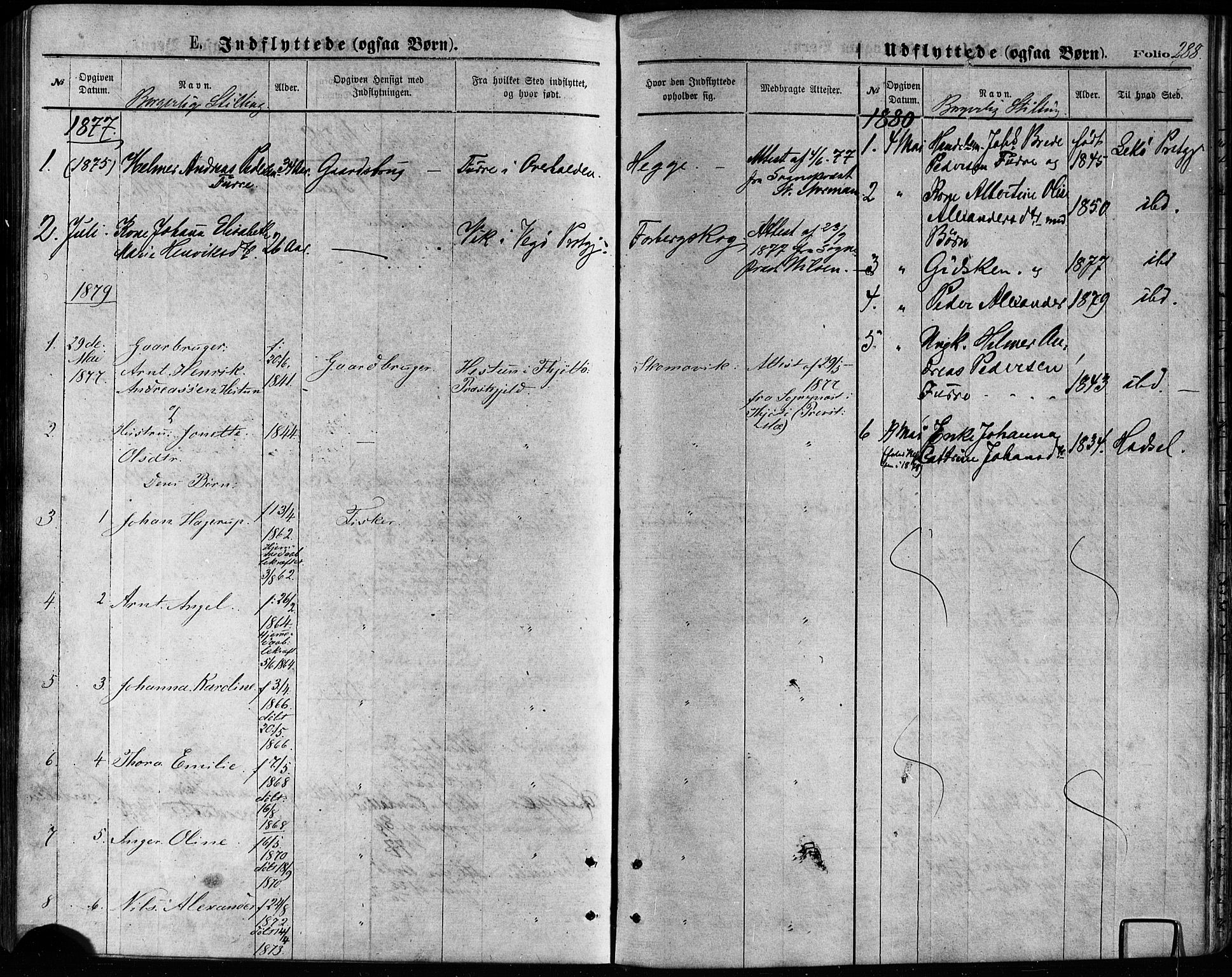 Ministerialprotokoller, klokkerbøker og fødselsregistre - Nordland, AV/SAT-A-1459/814/L0225: Parish register (official) no. 814A06, 1875-1885, p. 288