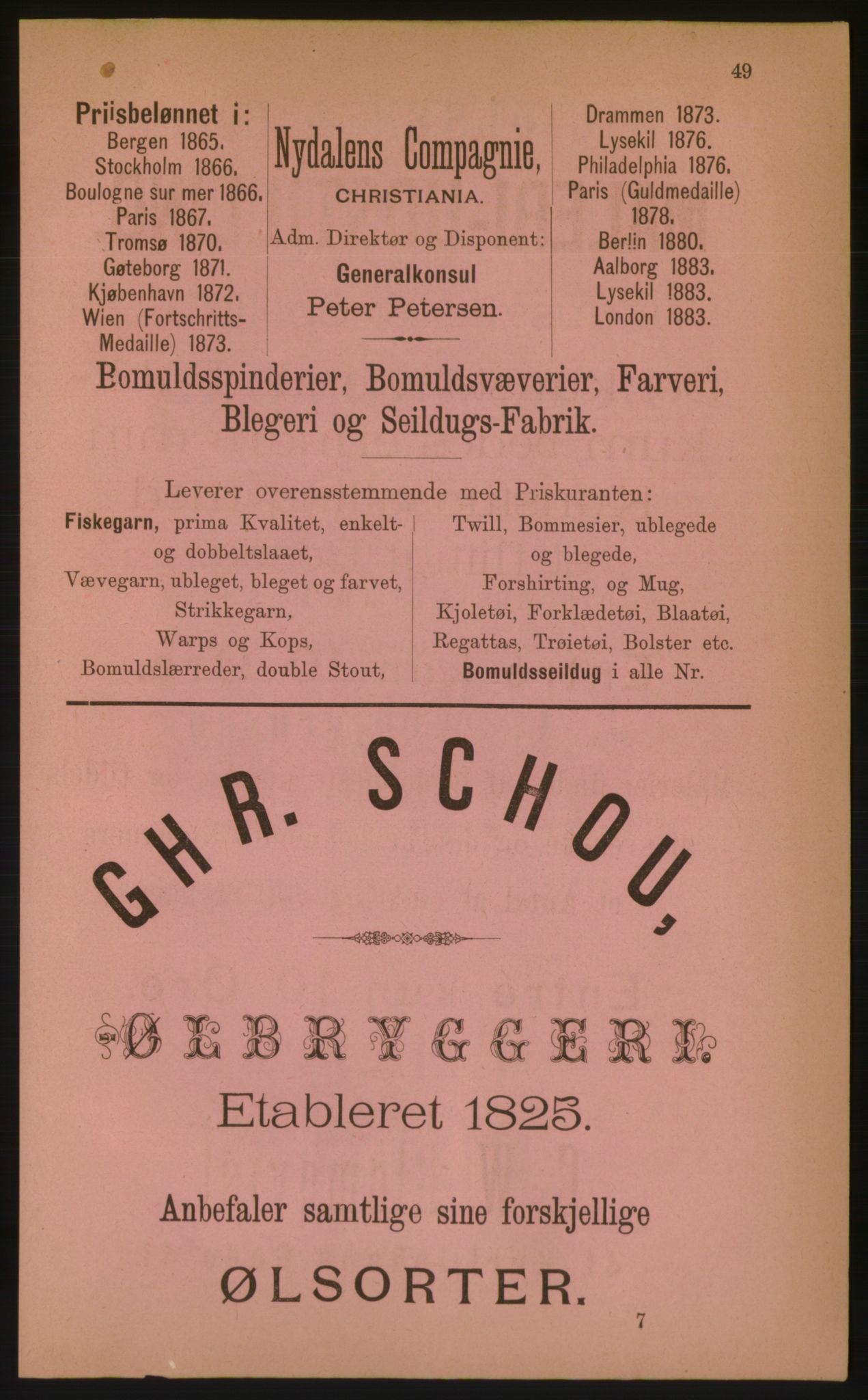 Kristiania/Oslo adressebok, PUBL/-, 1884, p. 49