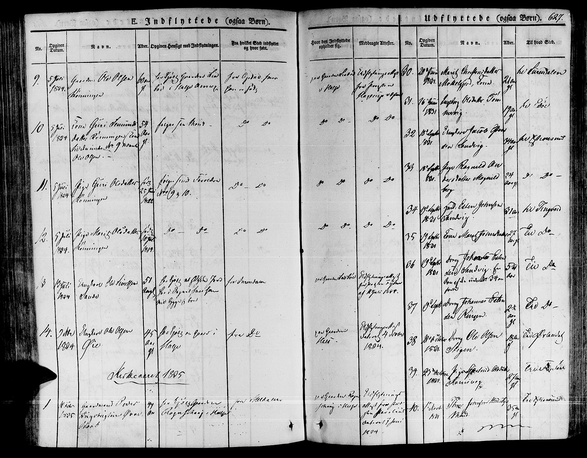 Ministerialprotokoller, klokkerbøker og fødselsregistre - Møre og Romsdal, SAT/A-1454/592/L1024: Parish register (official) no. 592A03 /1, 1831-1849, p. 627