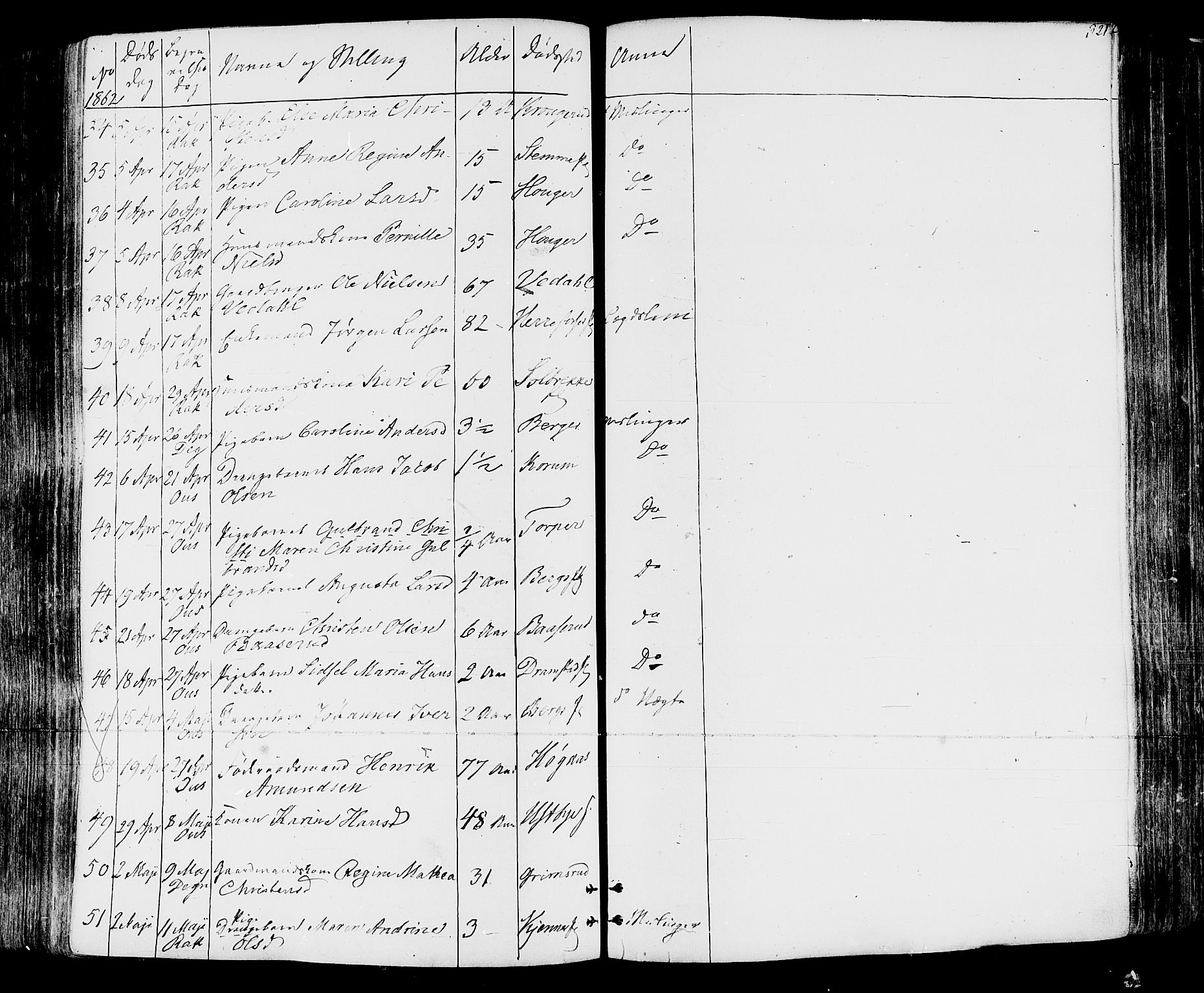 Rakkestad prestekontor Kirkebøker, AV/SAO-A-2008/F/Fa/L0011: Parish register (official) no. I 11, 1862-1877, p. 321