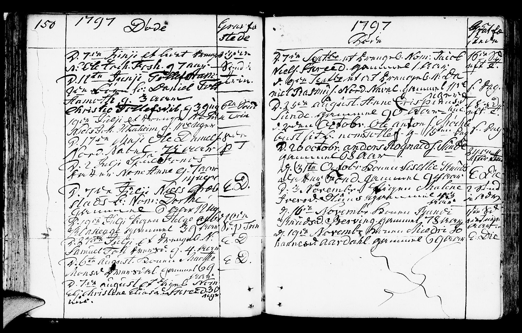 Jølster sokneprestembete, AV/SAB-A-80701/H/Haa/Haaa/L0006: Parish register (official) no. A 6, 1790-1821, p. 150-151