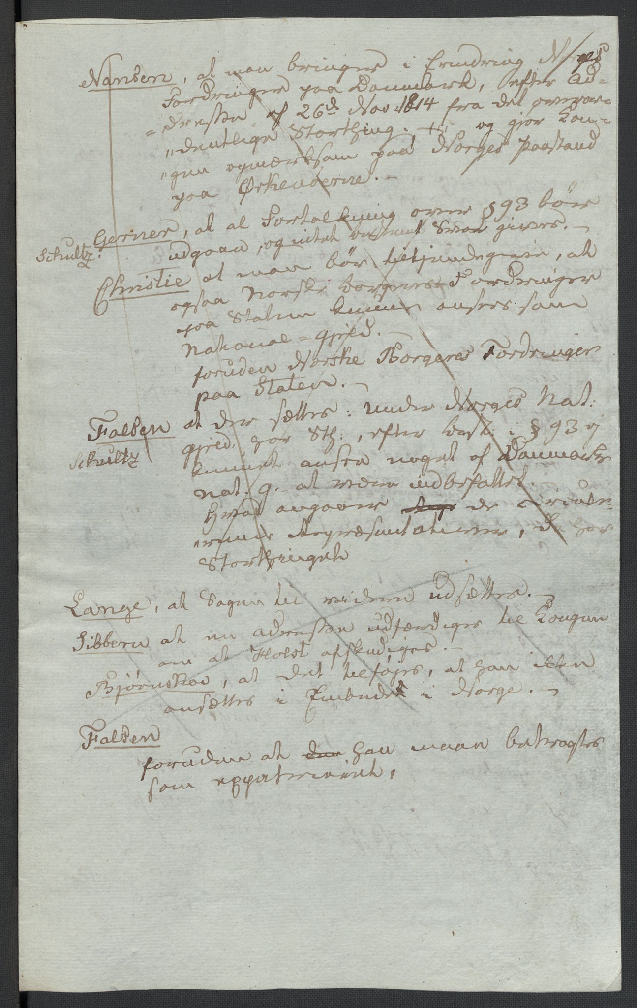 Christie, Wilhelm Frimann Koren, RA/PA-0014/F/L0005: Christies dokumenter fra Stortinget, 1815-1816, p. 264