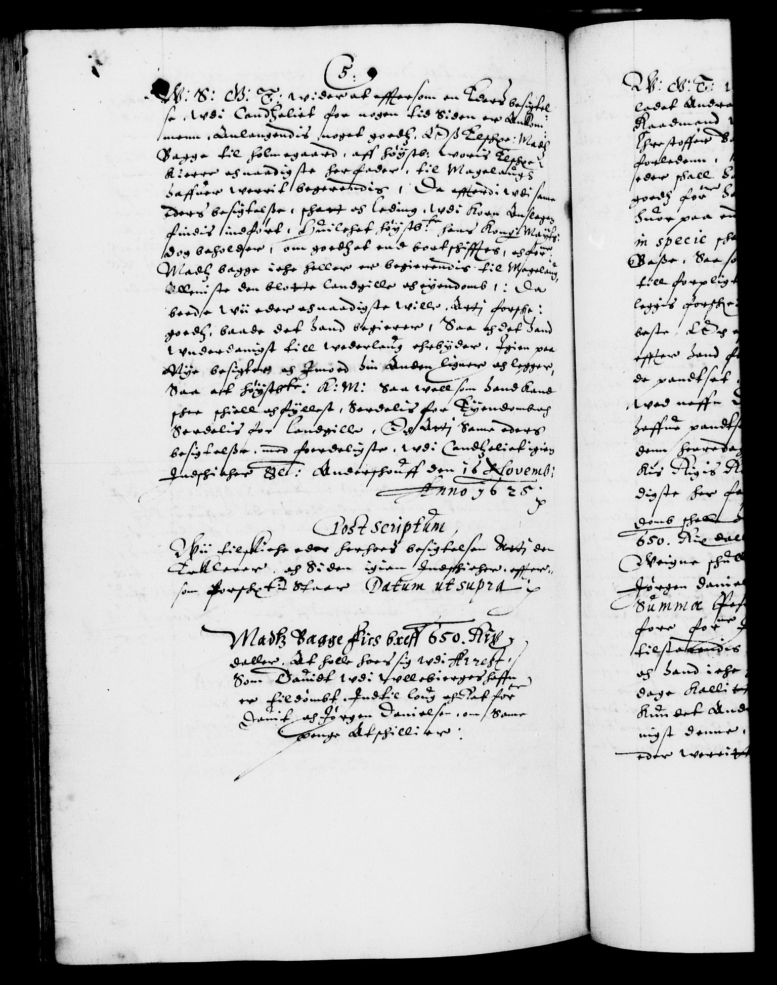 Danske Kanselli 1572-1799, RA/EA-3023/F/Fc/Fca/Fcab/L0004: Norske tegnelser (mikrofilm), 1617-1627, p. 518b