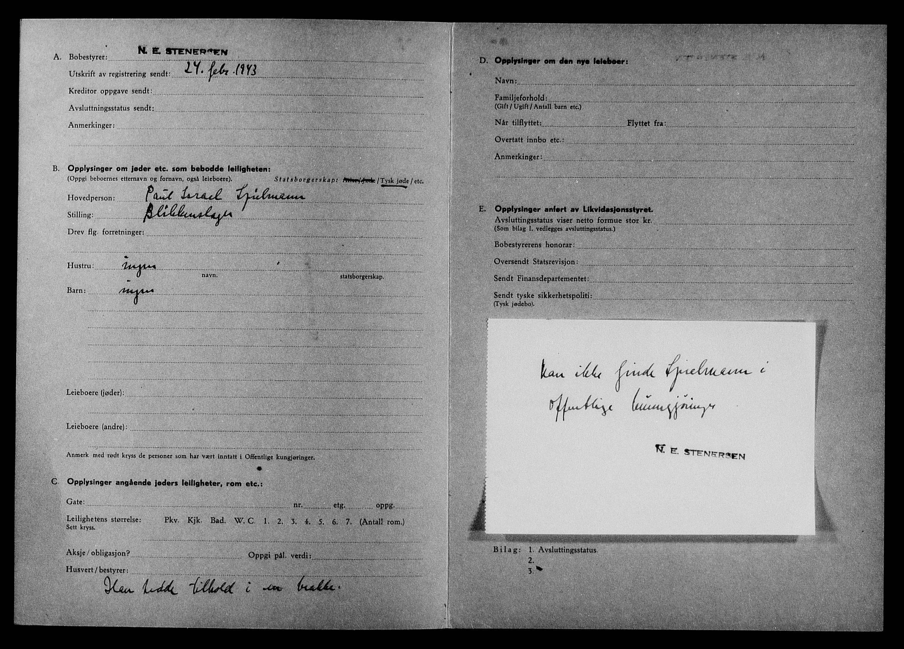 Justisdepartementet, Tilbakeføringskontoret for inndratte formuer, AV/RA-S-1564/H/Hc/Hcd/L1007: --, 1945-1947, p. 241