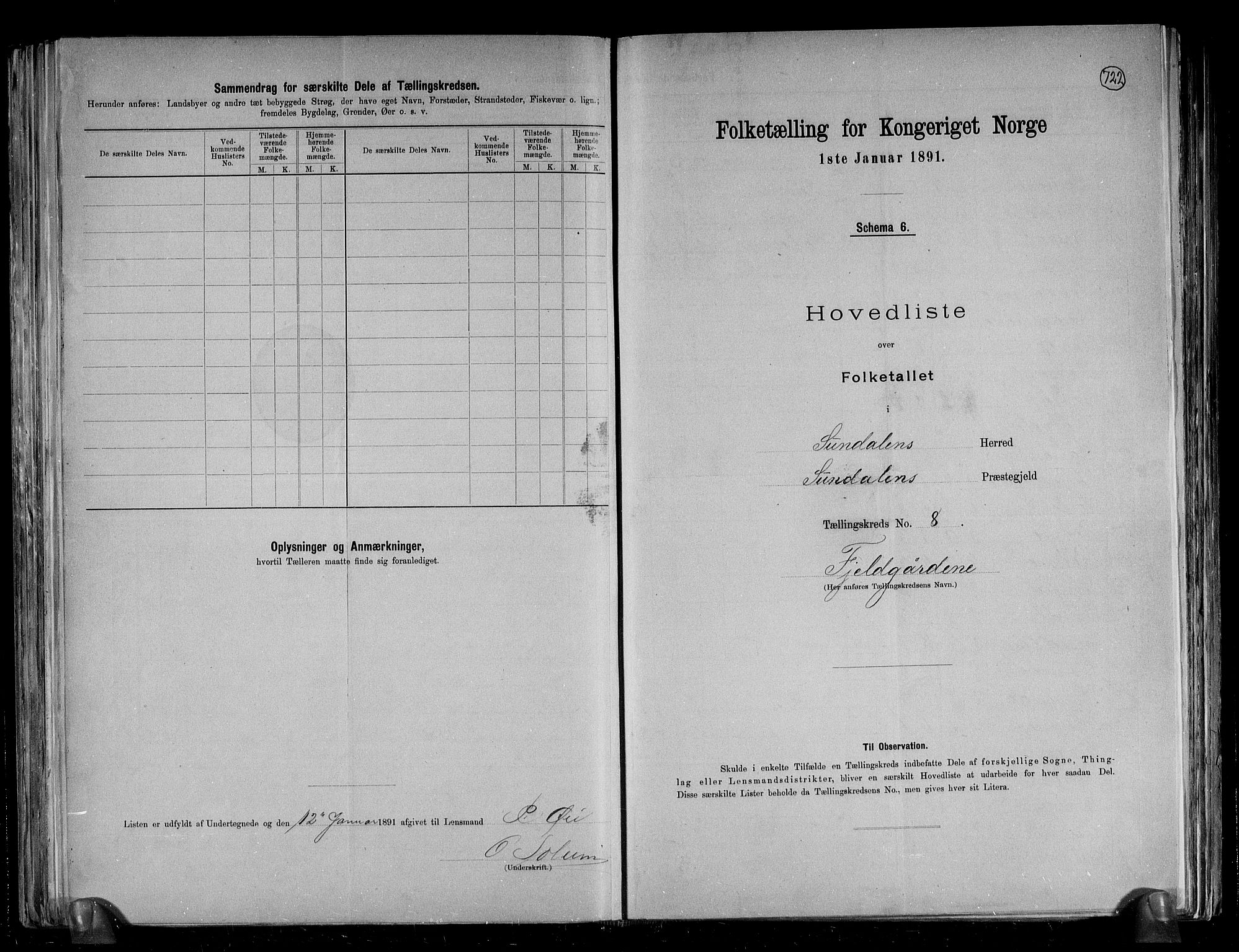RA, 1891 census for 1563 Sunndal, 1891, p. 18