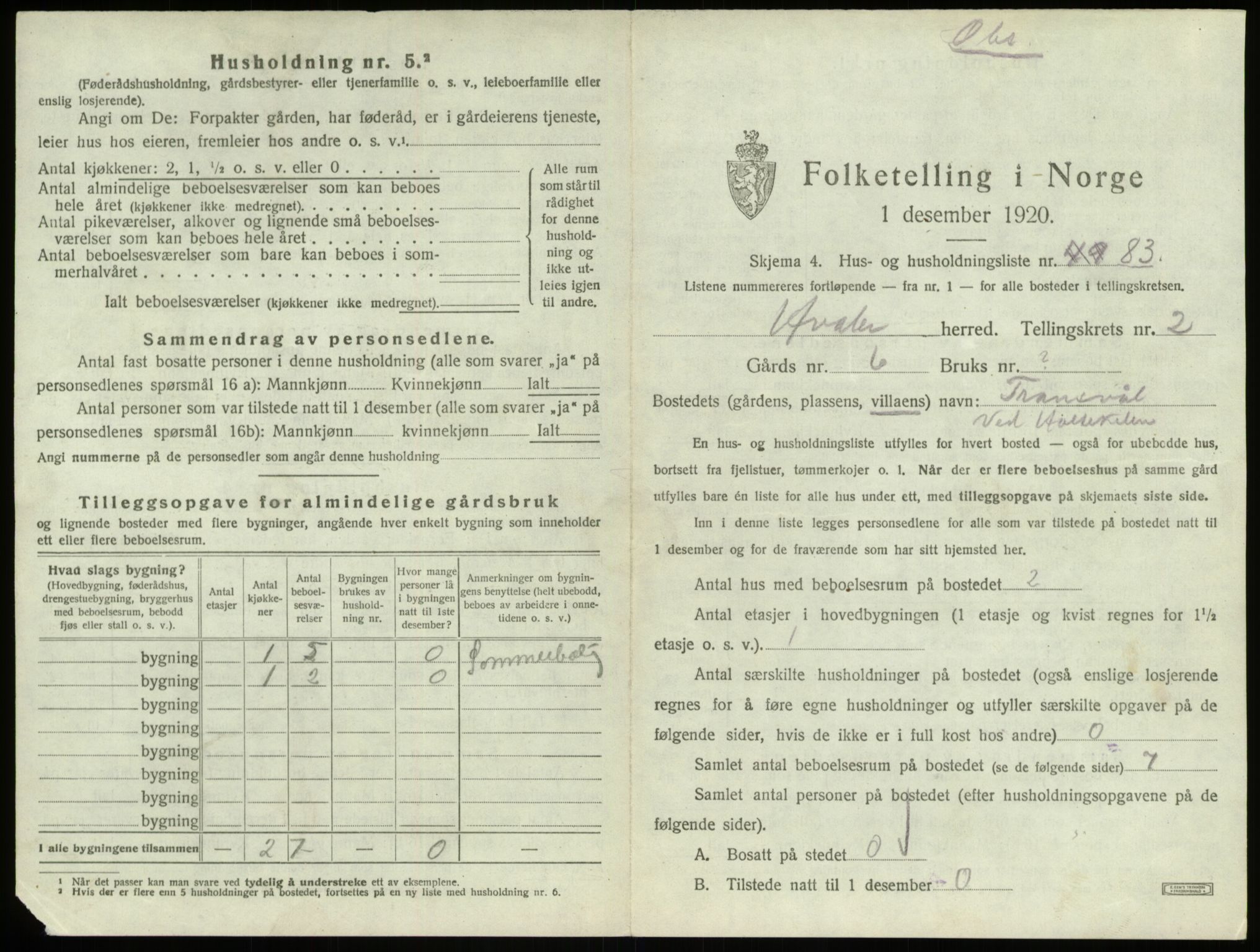 SAO, 1920 census for Hvaler, 1920, p. 555