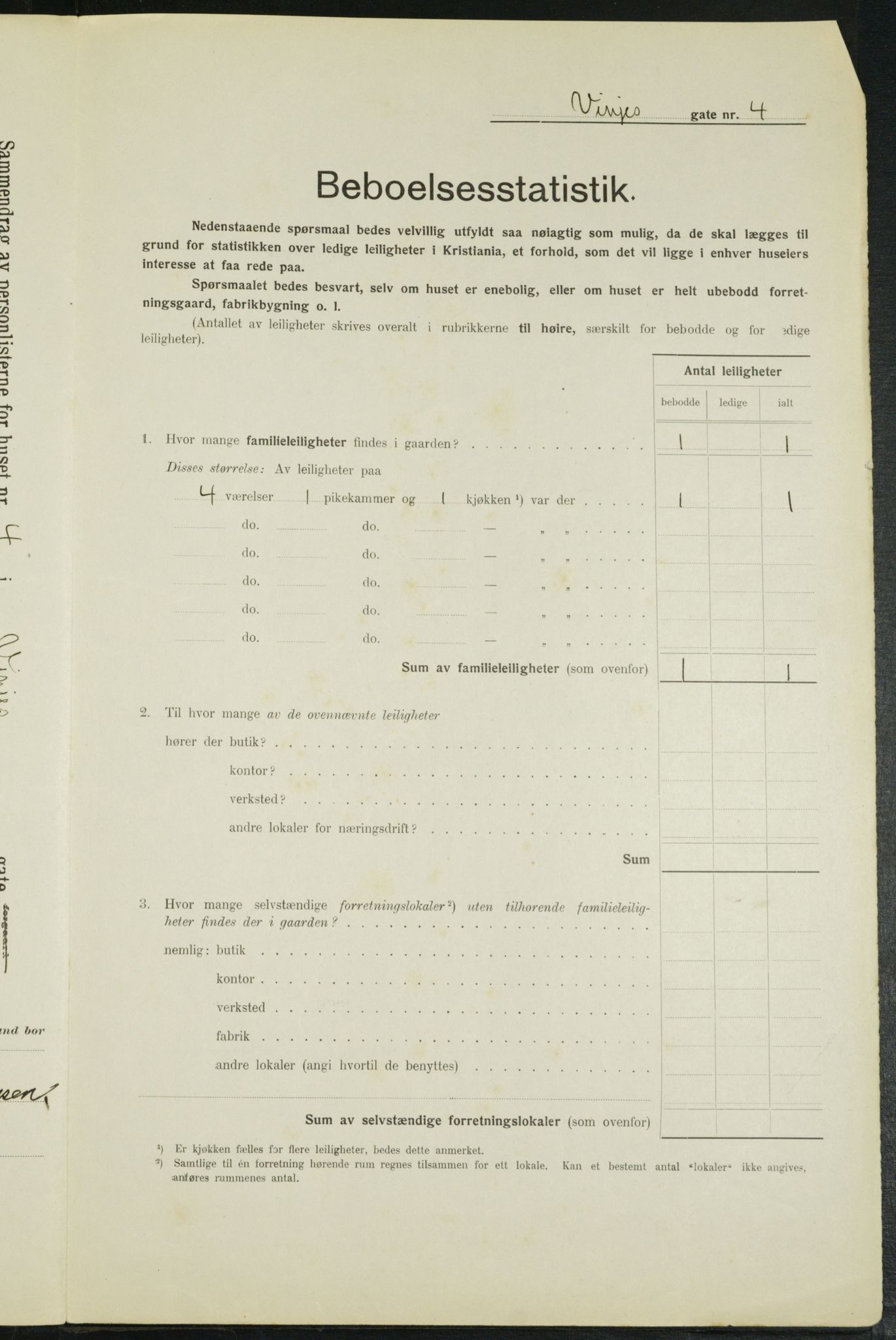 OBA, Municipal Census 1914 for Kristiania, 1914, p. 124756