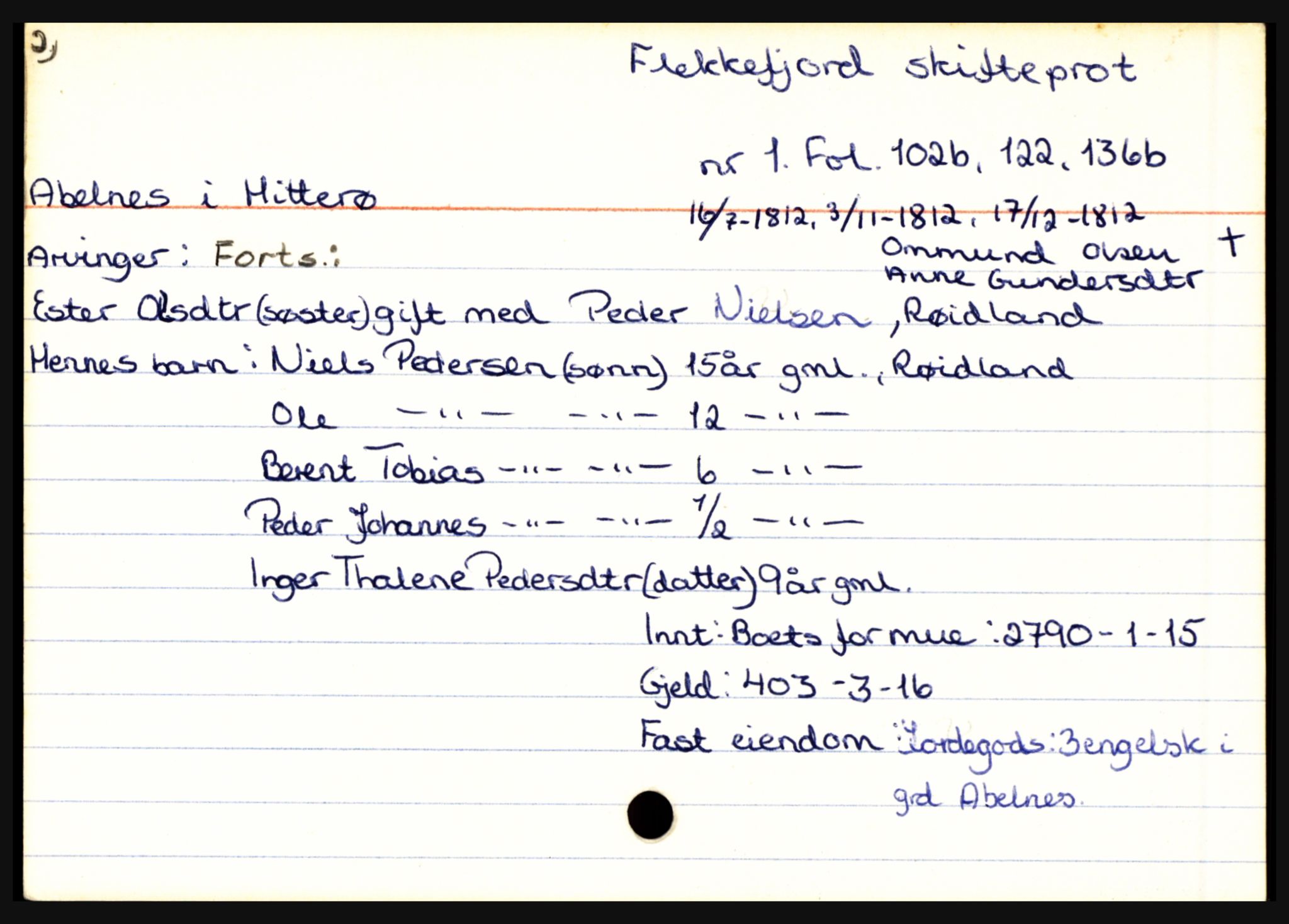 Flekkefjord sorenskriveri, AV/SAK-1221-0001/H, p. 5