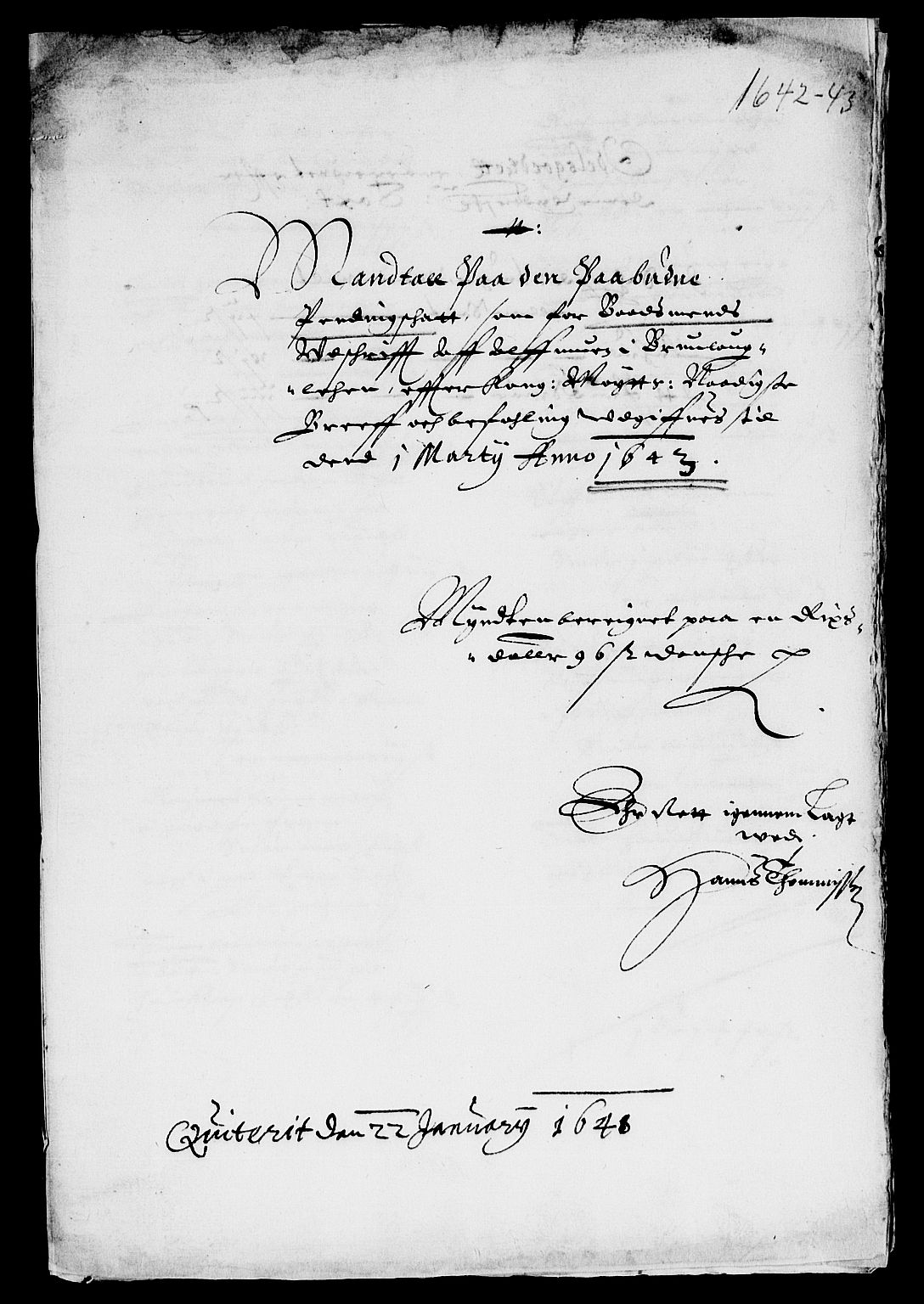 Rentekammeret inntil 1814, Reviderte regnskaper, Lensregnskaper, AV/RA-EA-5023/R/Rb/Rbl/L0008: Brunla len, 1641-1644