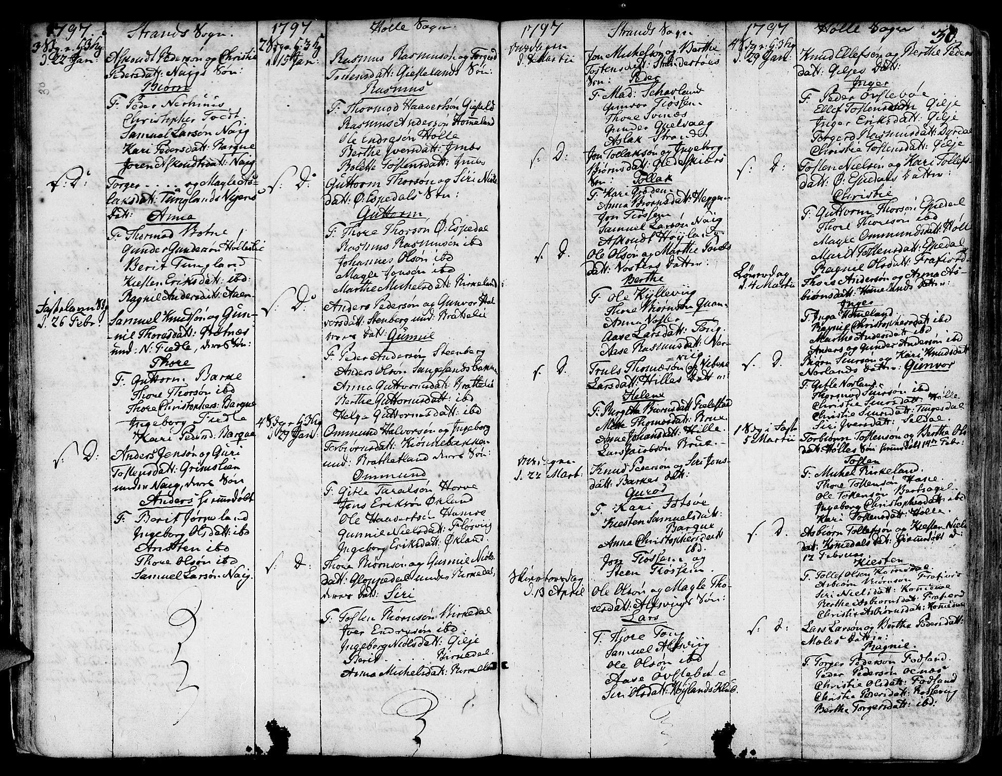 Strand sokneprestkontor, SAST/A-101828/H/Ha/Haa/L0003: Parish register (official) no. A 3, 1769-1816, p. 30