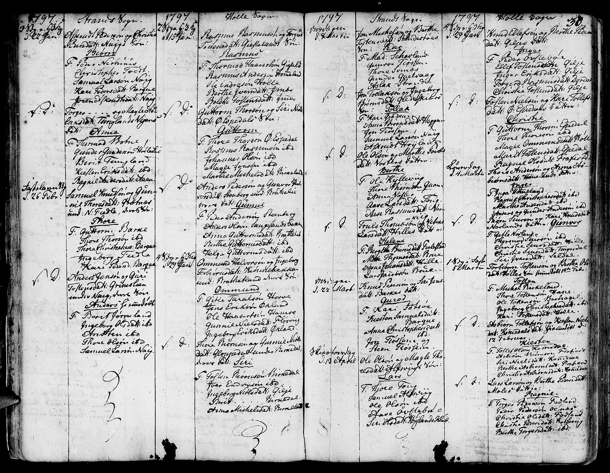 Strand sokneprestkontor, AV/SAST-A-101828/H/Ha/Haa/L0003: Parish register (official) no. A 3, 1769-1816, p. 30