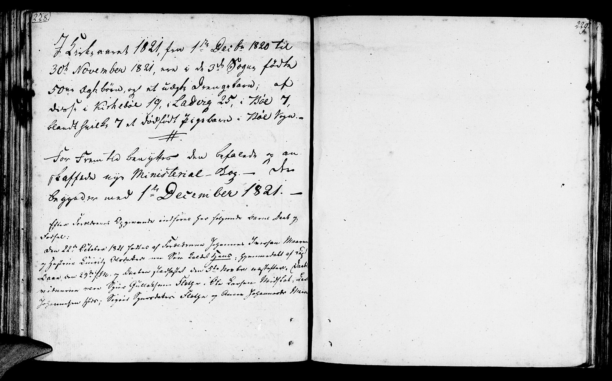 Lavik sokneprestembete, SAB/A-80901: Parish register (official) no. A 1, 1809-1822, p. 228-229