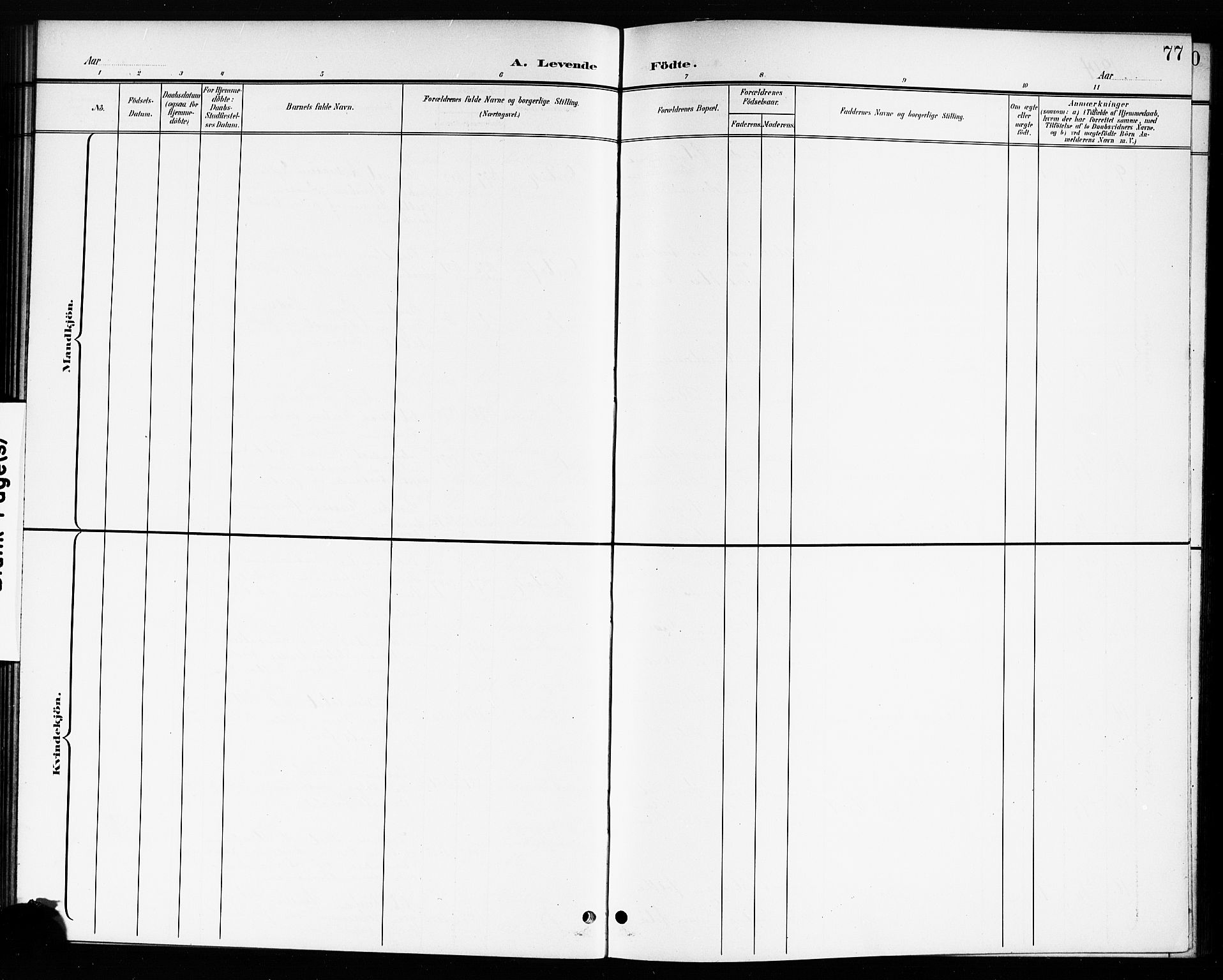 Drøbak prestekontor Kirkebøker, AV/SAO-A-10142a/G/Ga/L0001: Parish register (copy) no. I 1, 1897-1917, p. 77