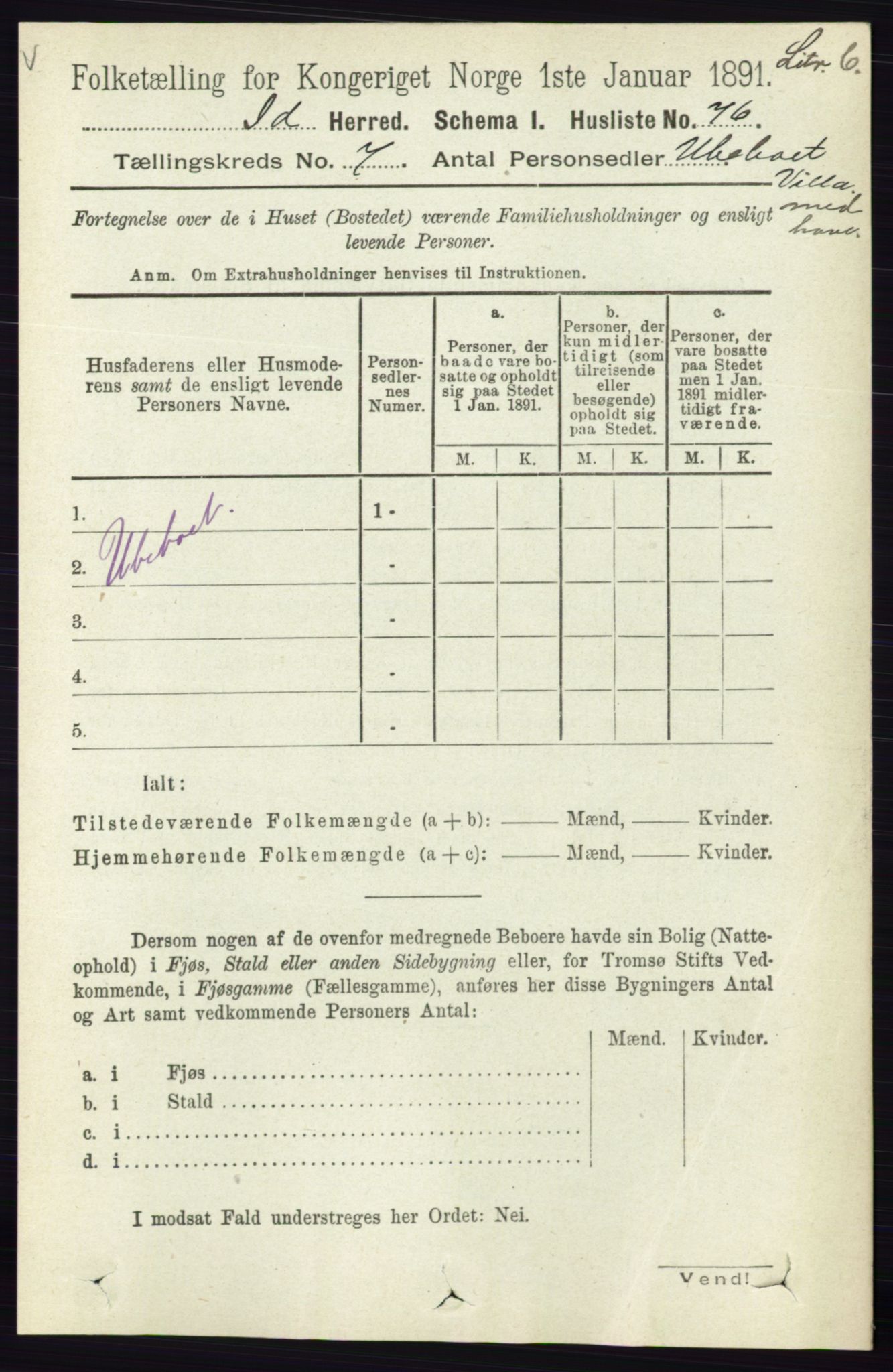 RA, 1891 census for 0117 Idd, 1891, p. 4139