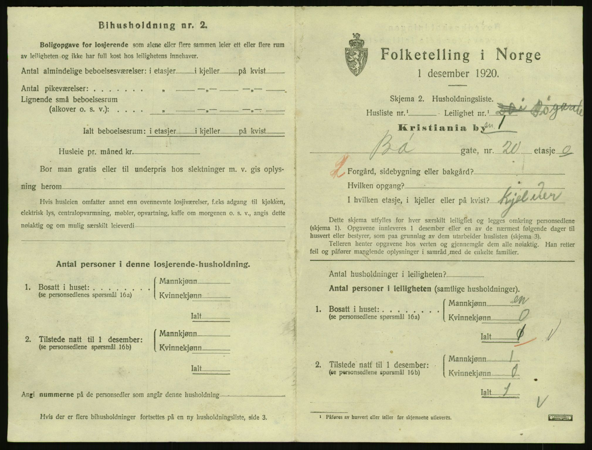 SAO, 1920 census for Kristiania, 1920, p. 11358