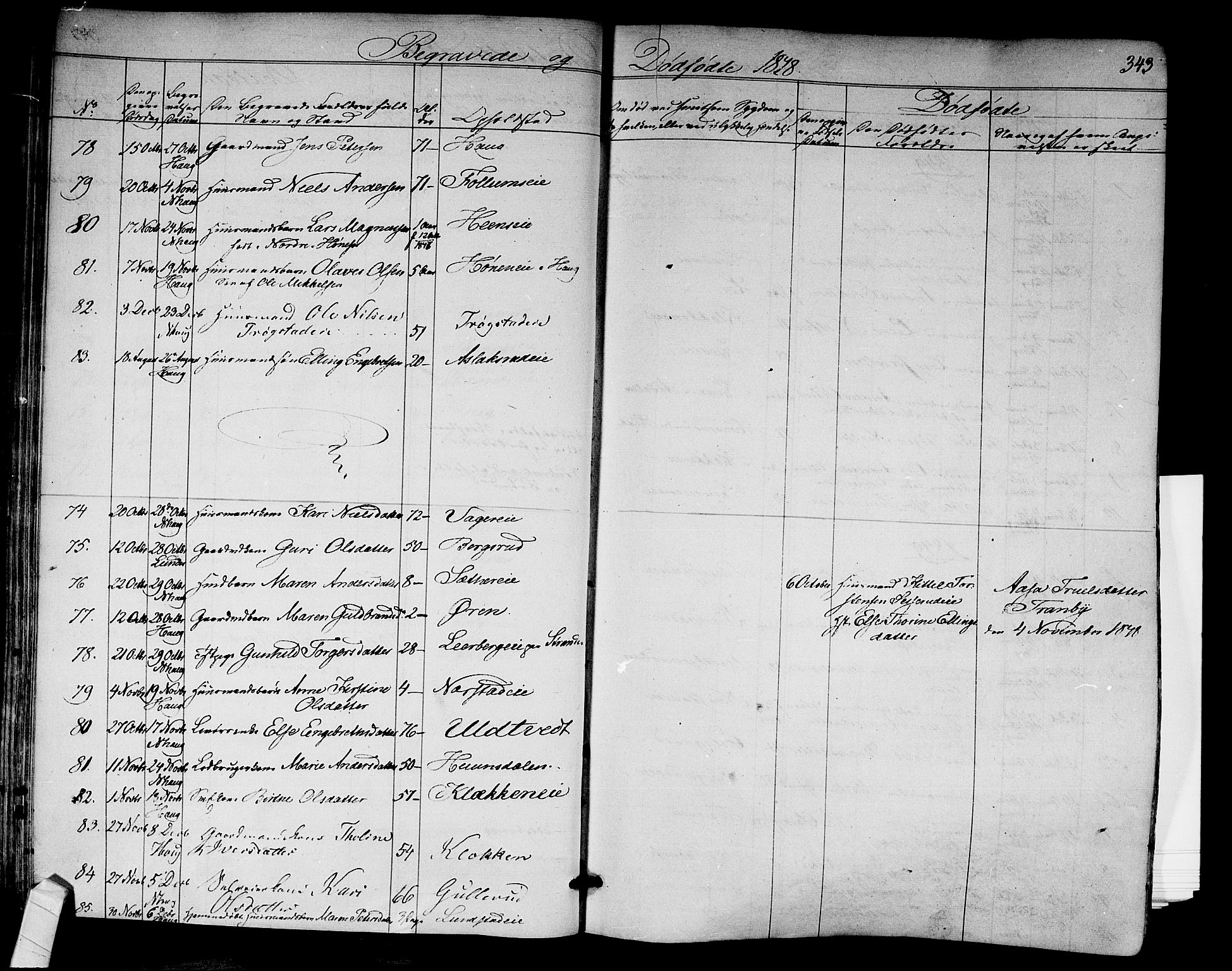 Norderhov kirkebøker, AV/SAKO-A-237/F/Fa/L0011: Parish register (official) no. 11, 1847-1856, p. 343