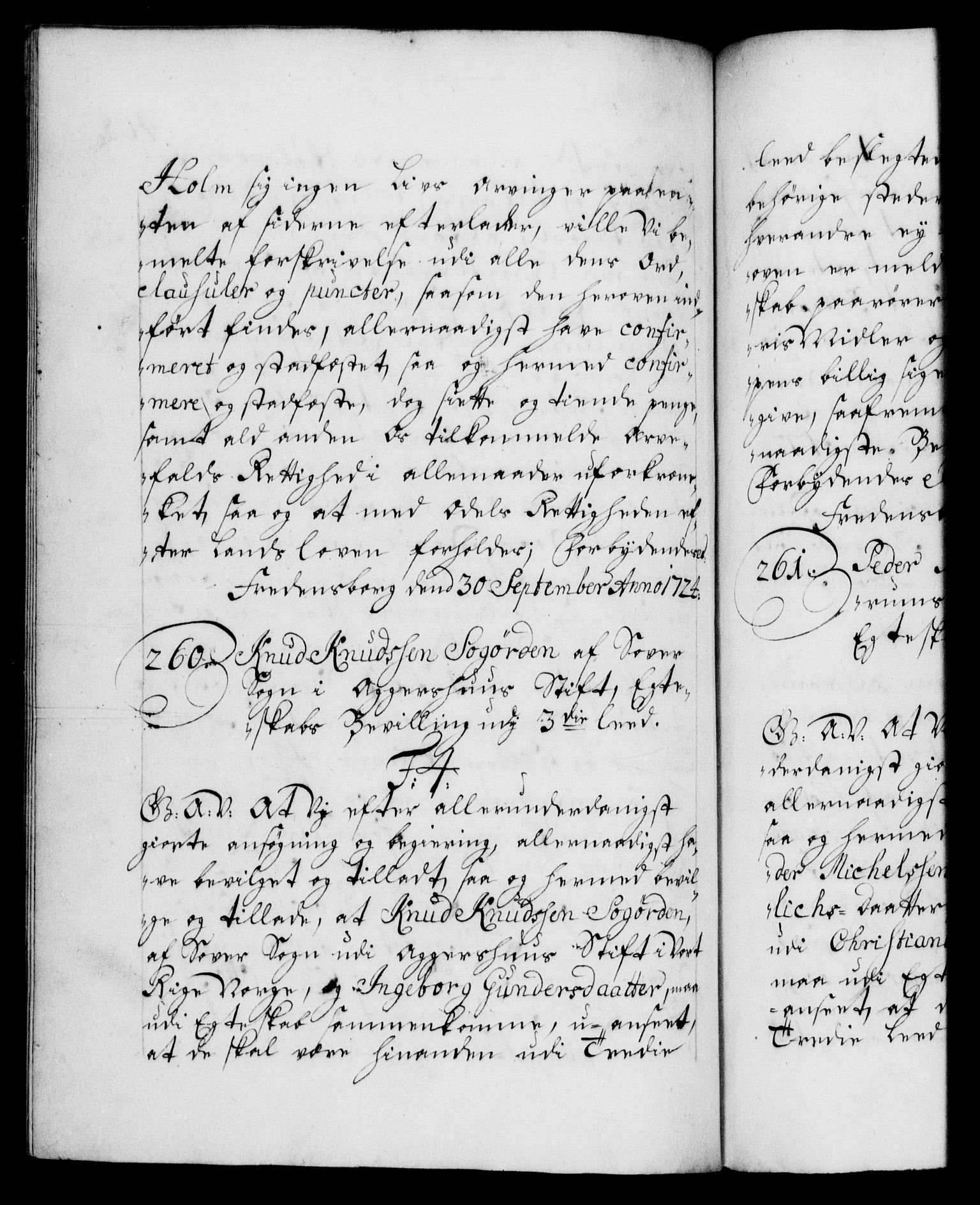 Danske Kanselli 1572-1799, AV/RA-EA-3023/F/Fc/Fca/Fcaa/L0024: Norske registre, 1723-1725, p. 408b