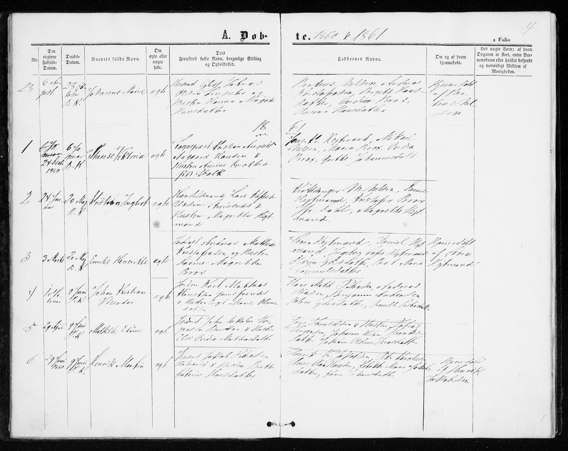 Berg sokneprestkontor, SATØ/S-1318/G/Ga/Gaa/L0002kirke: Parish register (official) no. 2, 1860-1872, p. 4