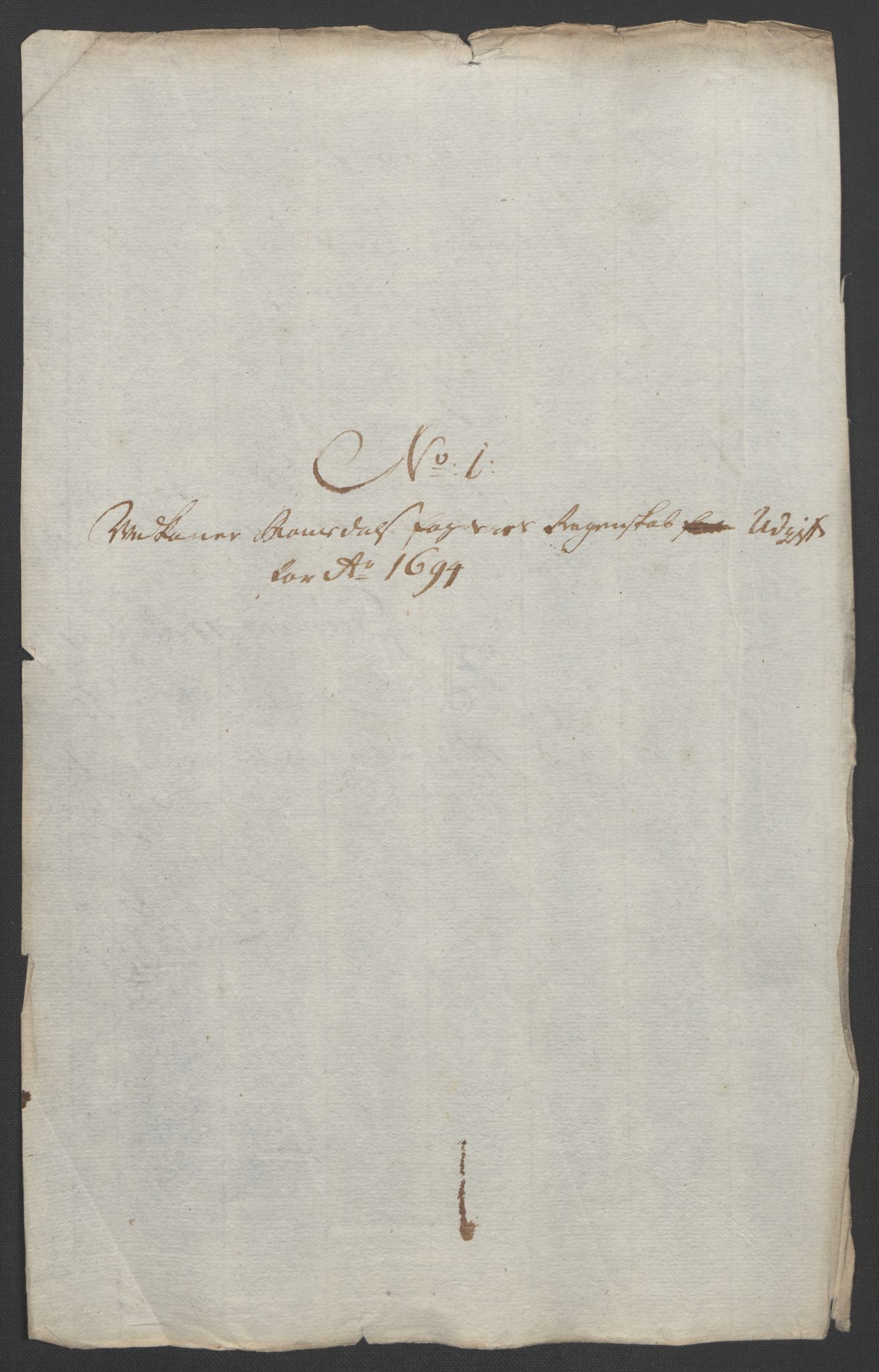 Rentekammeret inntil 1814, Reviderte regnskaper, Fogderegnskap, RA/EA-4092/R55/L3651: Fogderegnskap Romsdal, 1693-1694, p. 291