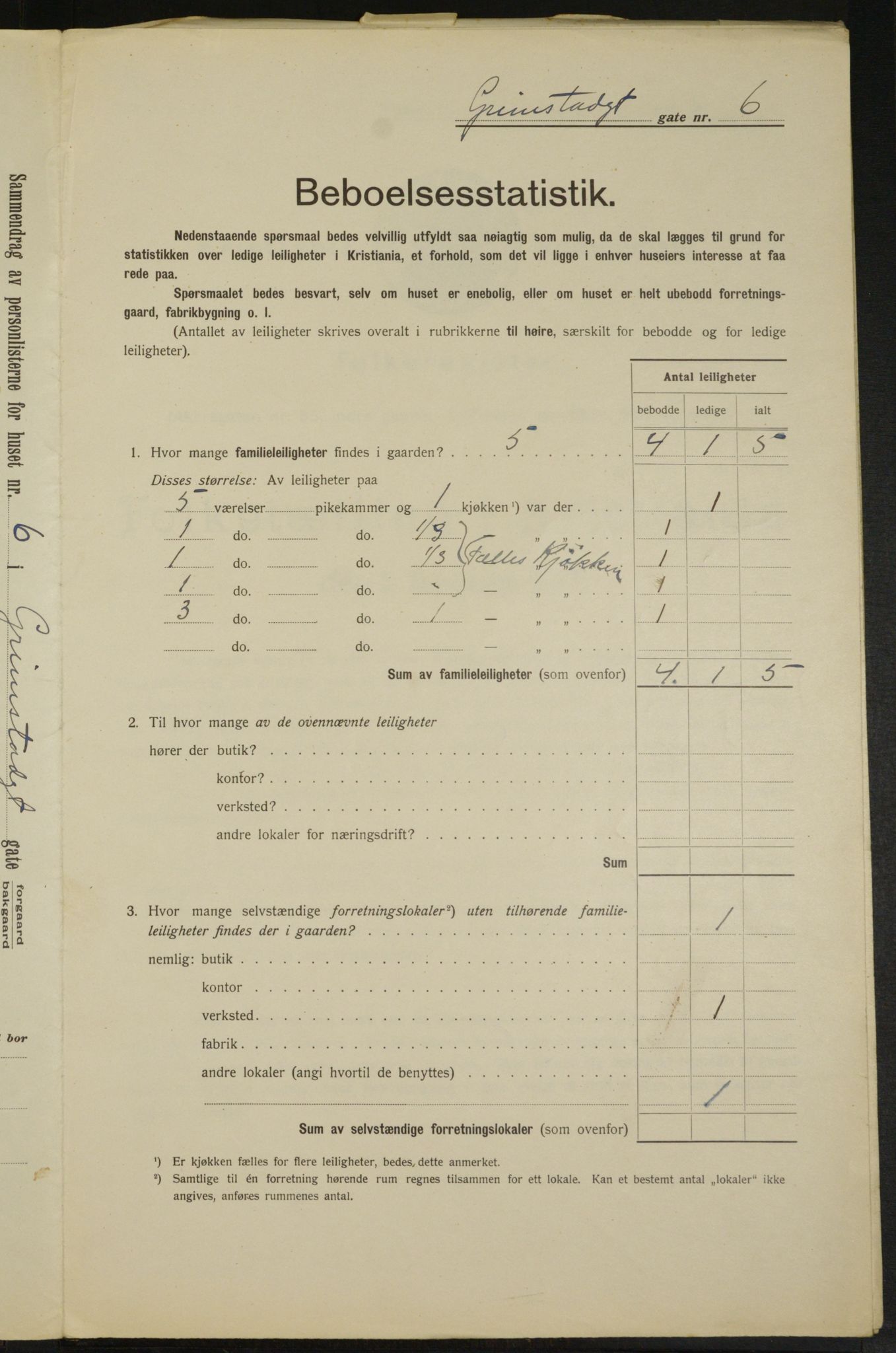 OBA, Municipal Census 1913 for Kristiania, 1913, p. 30032