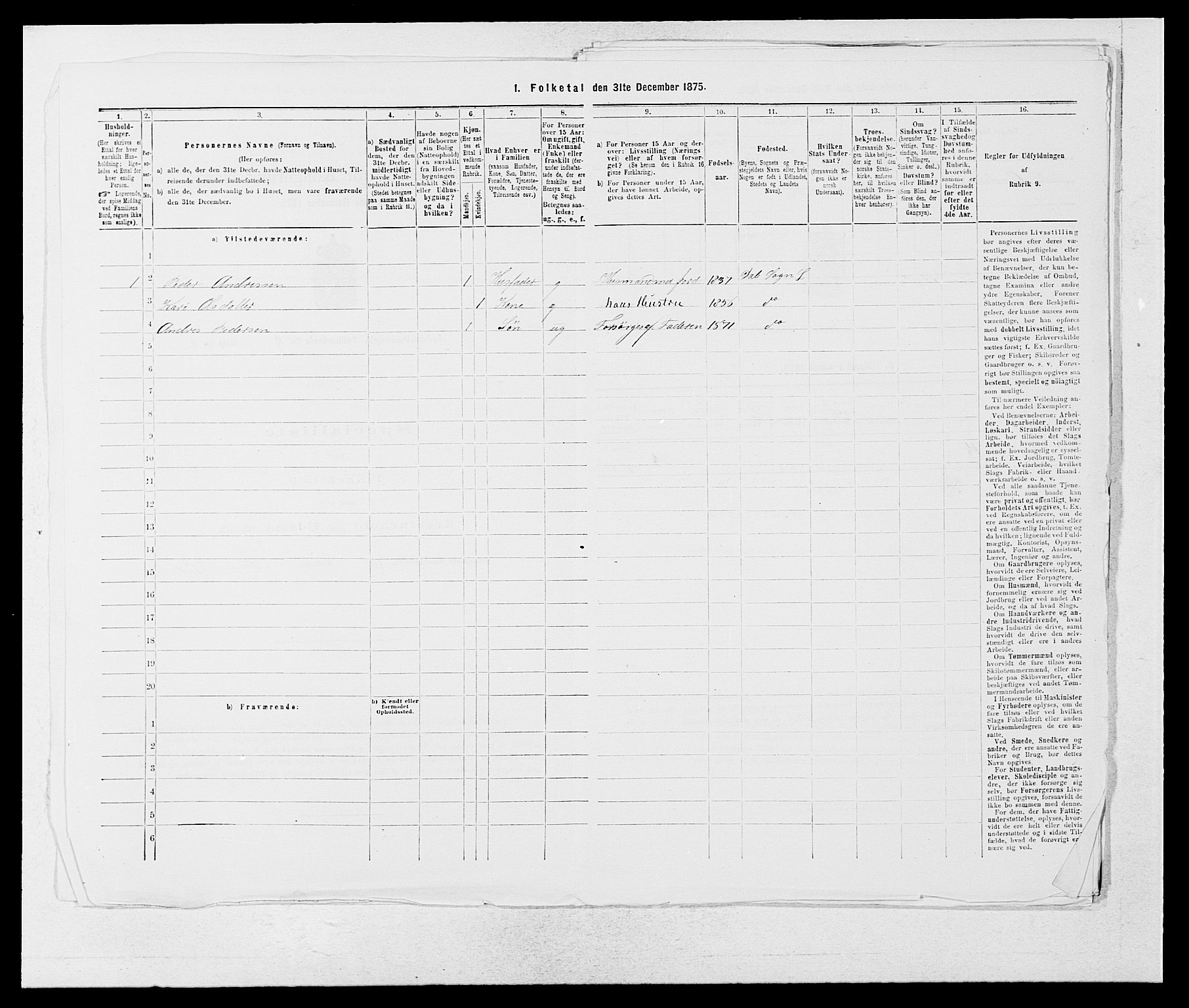 SAB, 1875 census for 1426P Luster, 1875, p. 1416