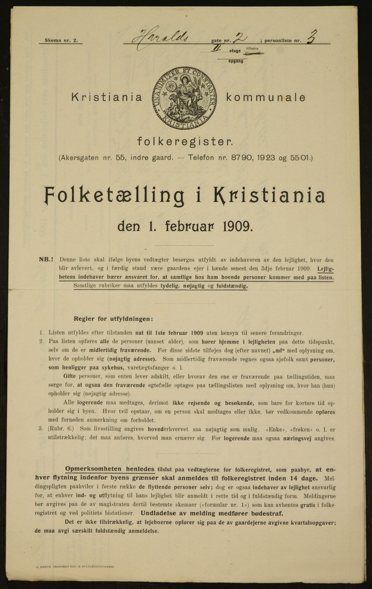 OBA, Municipal Census 1909 for Kristiania, 1909, p. 117235