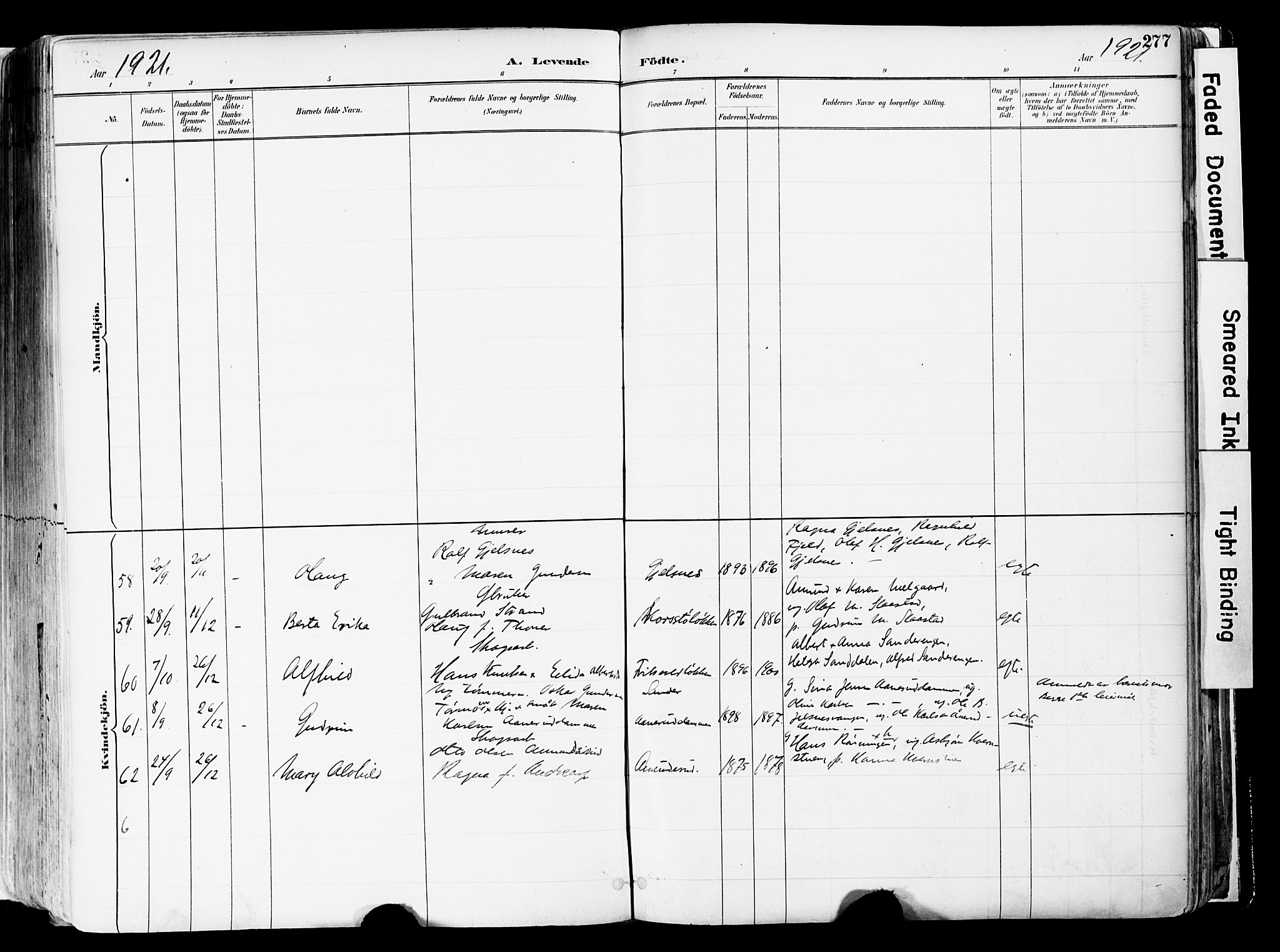 Sør-Odal prestekontor, AV/SAH-PREST-030/H/Ha/Haa/L0006: Parish register (official) no. 6, 1886-1931, p. 277