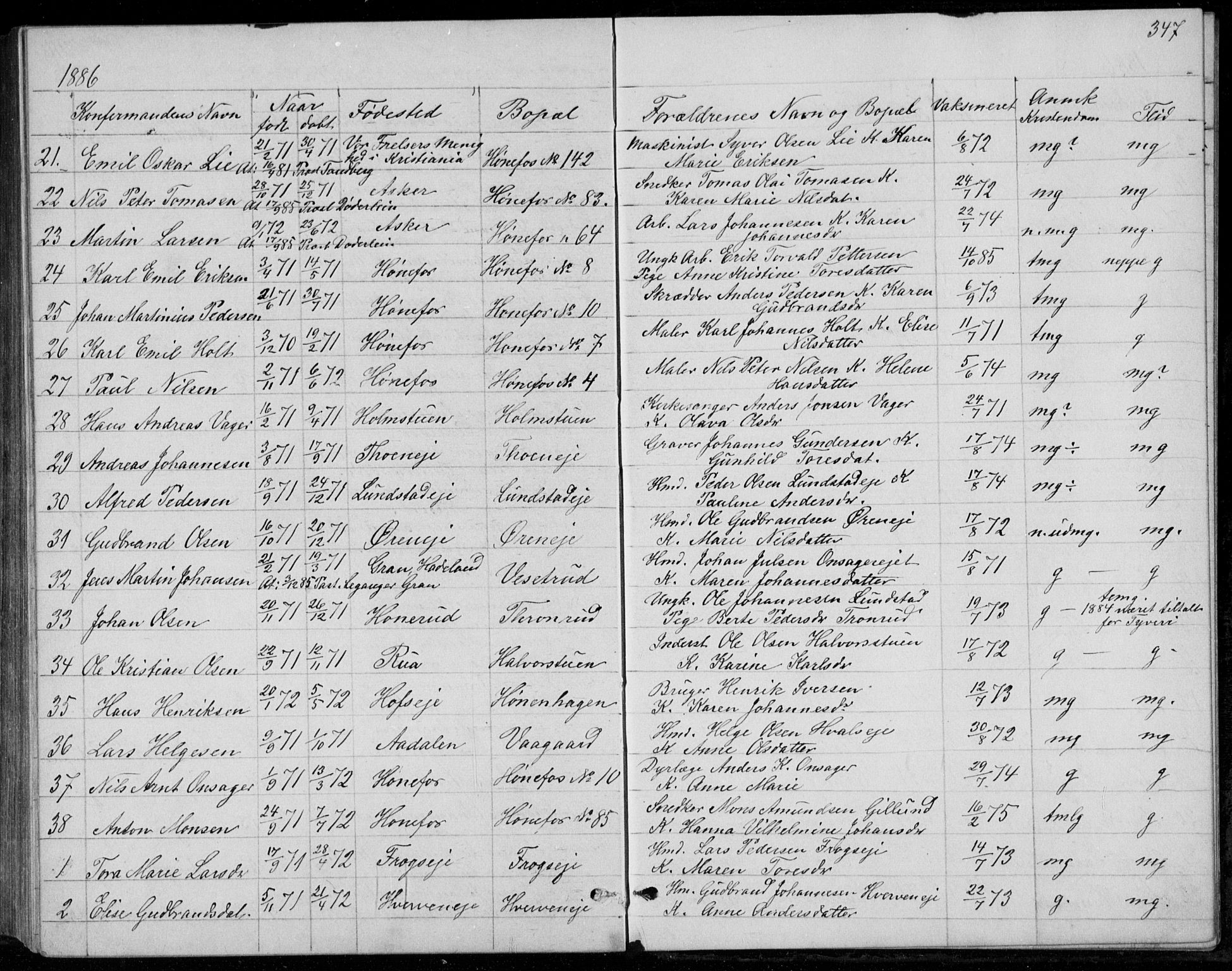 Norderhov kirkebøker, AV/SAKO-A-237/G/Ga/L0007: Parish register (copy) no. I 7, 1877-1887