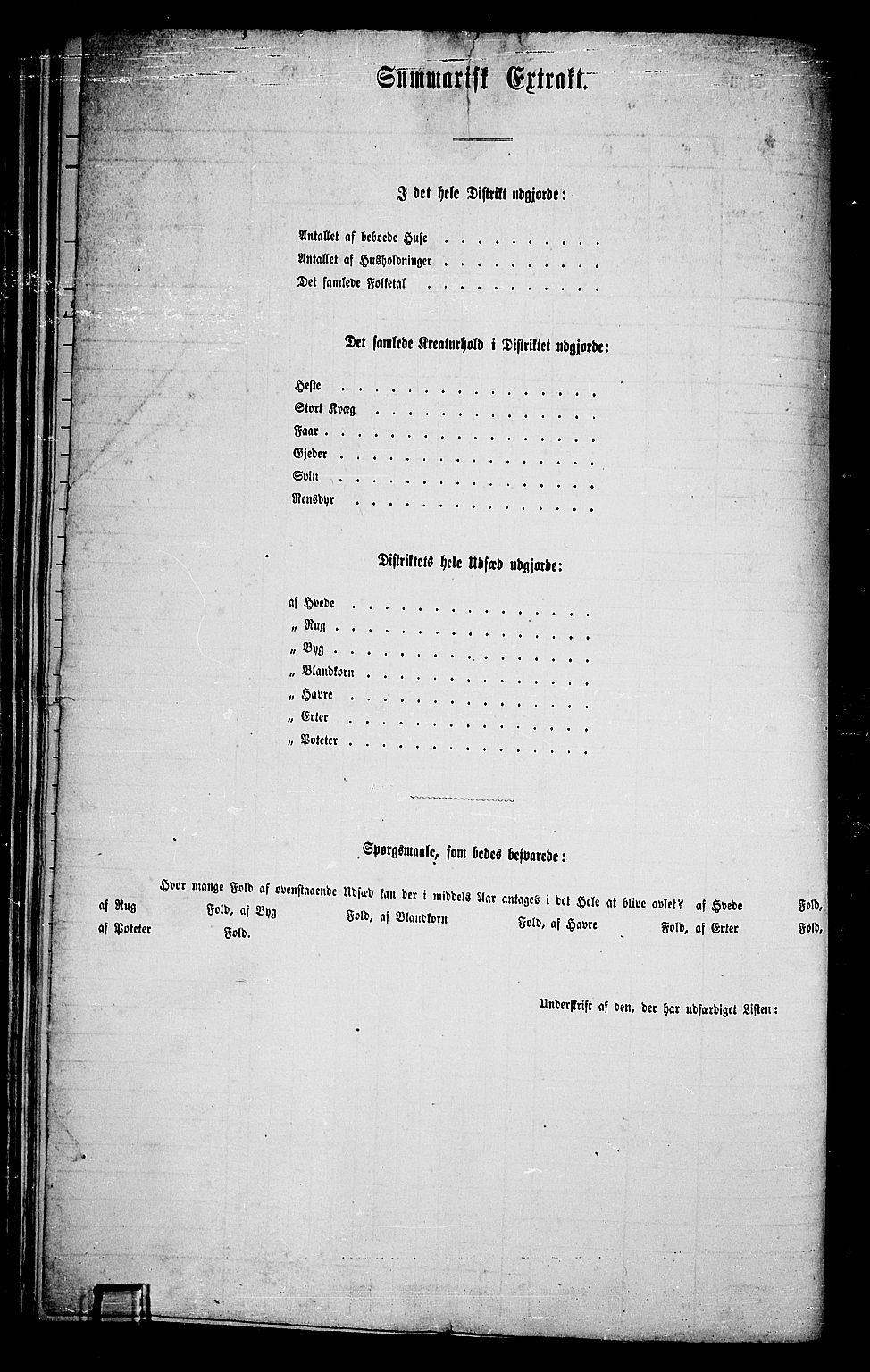 RA, 1865 census for Tune, 1865, p. 164