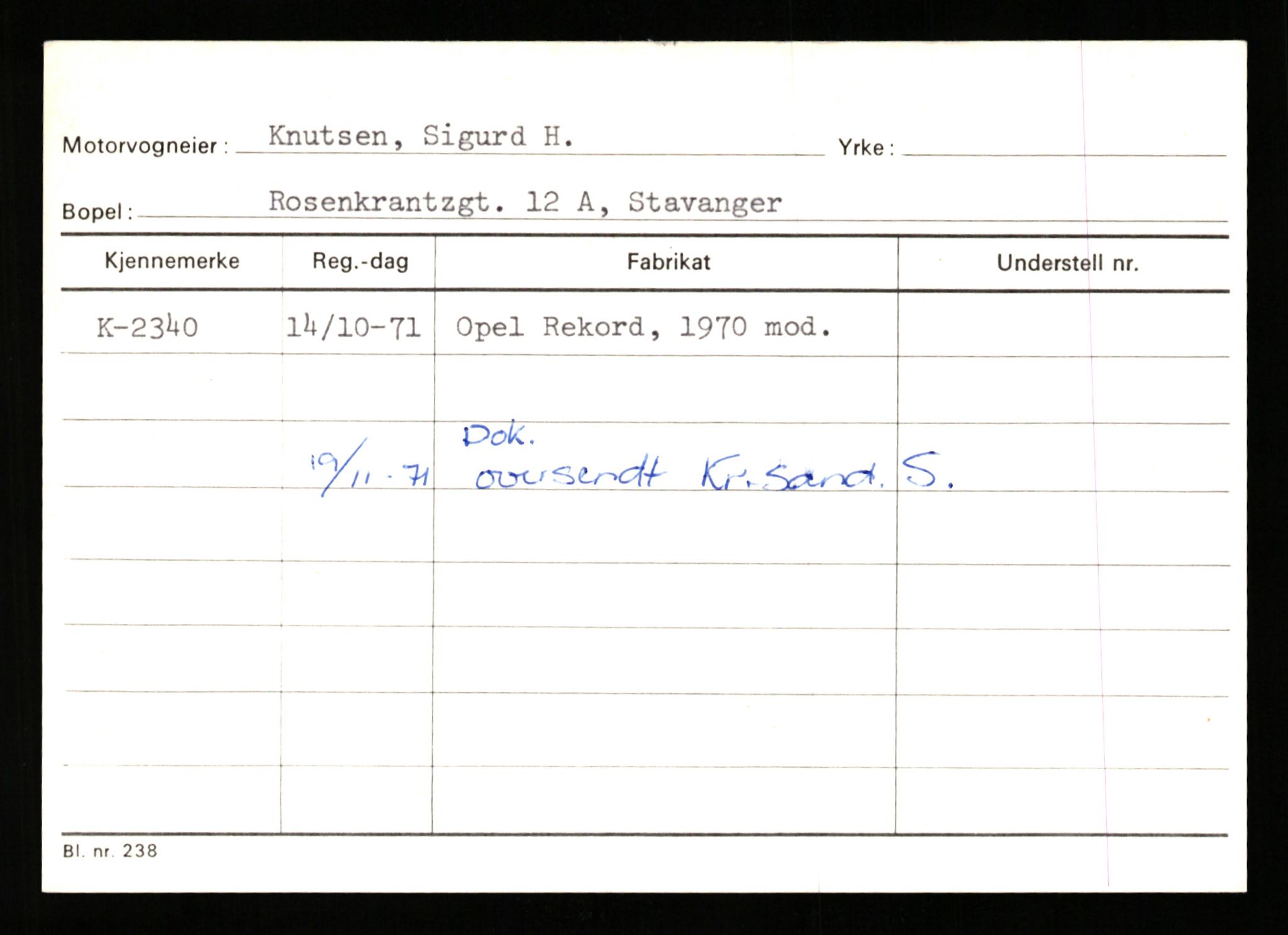 Stavanger trafikkstasjon, SAST/A-101942/0/G/L0001: Registreringsnummer: 0 - 5782, 1930-1971, p. 1591