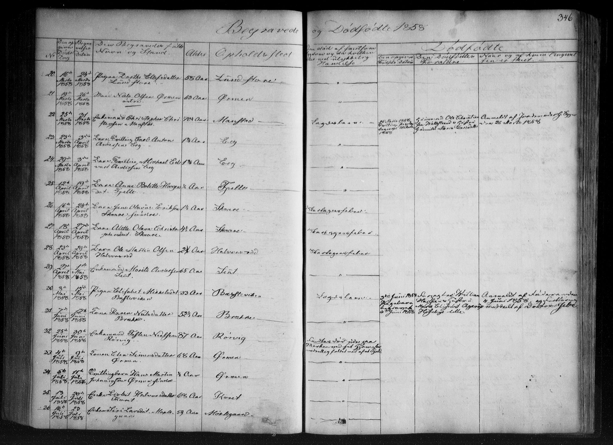 Onsøy prestekontor Kirkebøker, AV/SAO-A-10914/F/Fa/L0003: Parish register (official) no. I 3, 1841-1860, p. 346