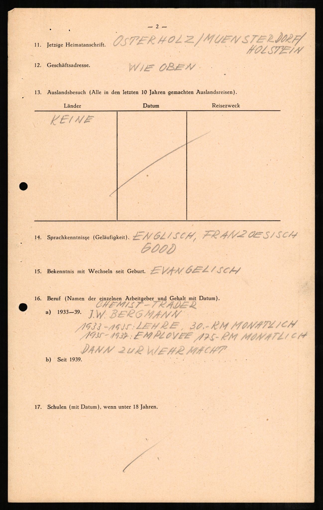 Forsvaret, Forsvarets overkommando II, AV/RA-RAFA-3915/D/Db/L0002: CI Questionaires. Tyske okkupasjonsstyrker i Norge. Tyskere., 1945-1946, p. 567