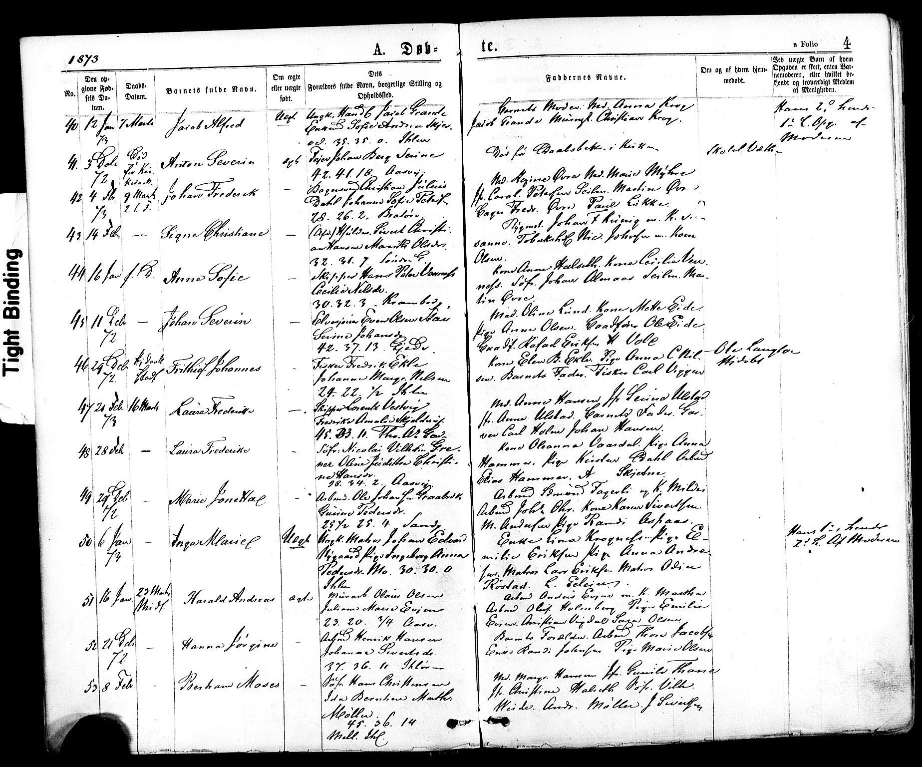 Ministerialprotokoller, klokkerbøker og fødselsregistre - Sør-Trøndelag, AV/SAT-A-1456/602/L0118: Parish register (official) no. 602A16, 1873-1879, p. 4