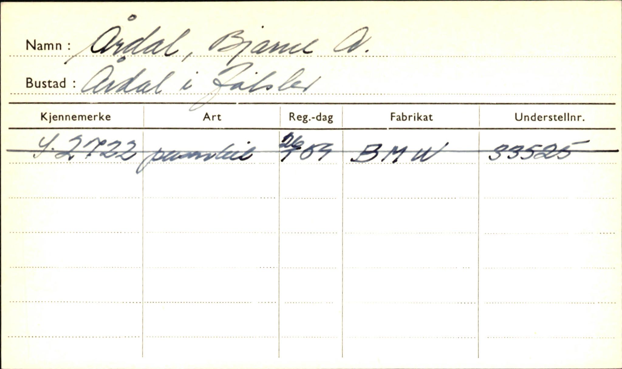 Statens vegvesen, Sogn og Fjordane vegkontor, AV/SAB-A-5301/4/F/L0002: Eigarregister Fjordane til 1.6.1961, 1930-1961, p. 814