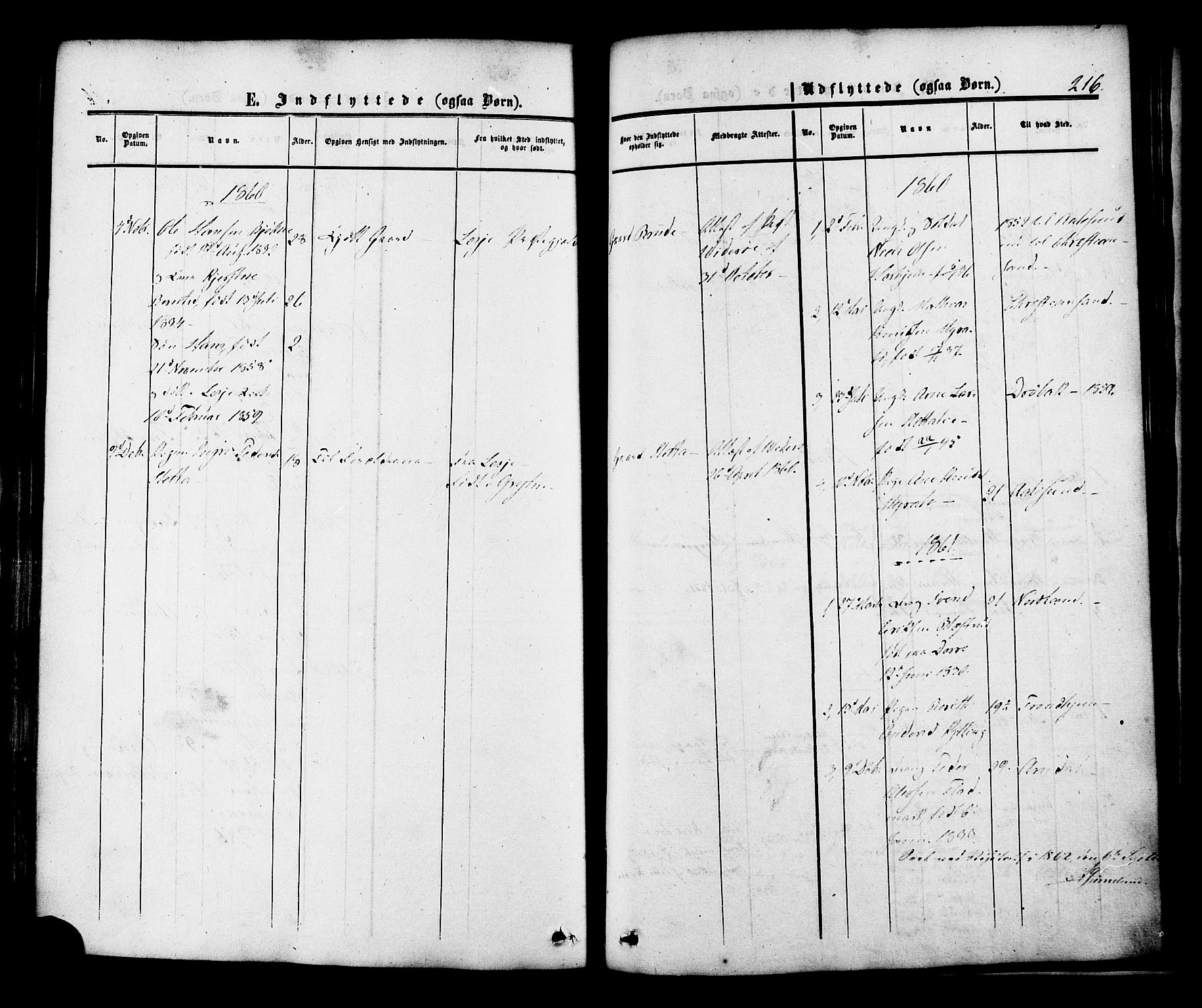 Ministerialprotokoller, klokkerbøker og fødselsregistre - Møre og Romsdal, AV/SAT-A-1454/546/L0594: Parish register (official) no. 546A02, 1854-1882, p. 216