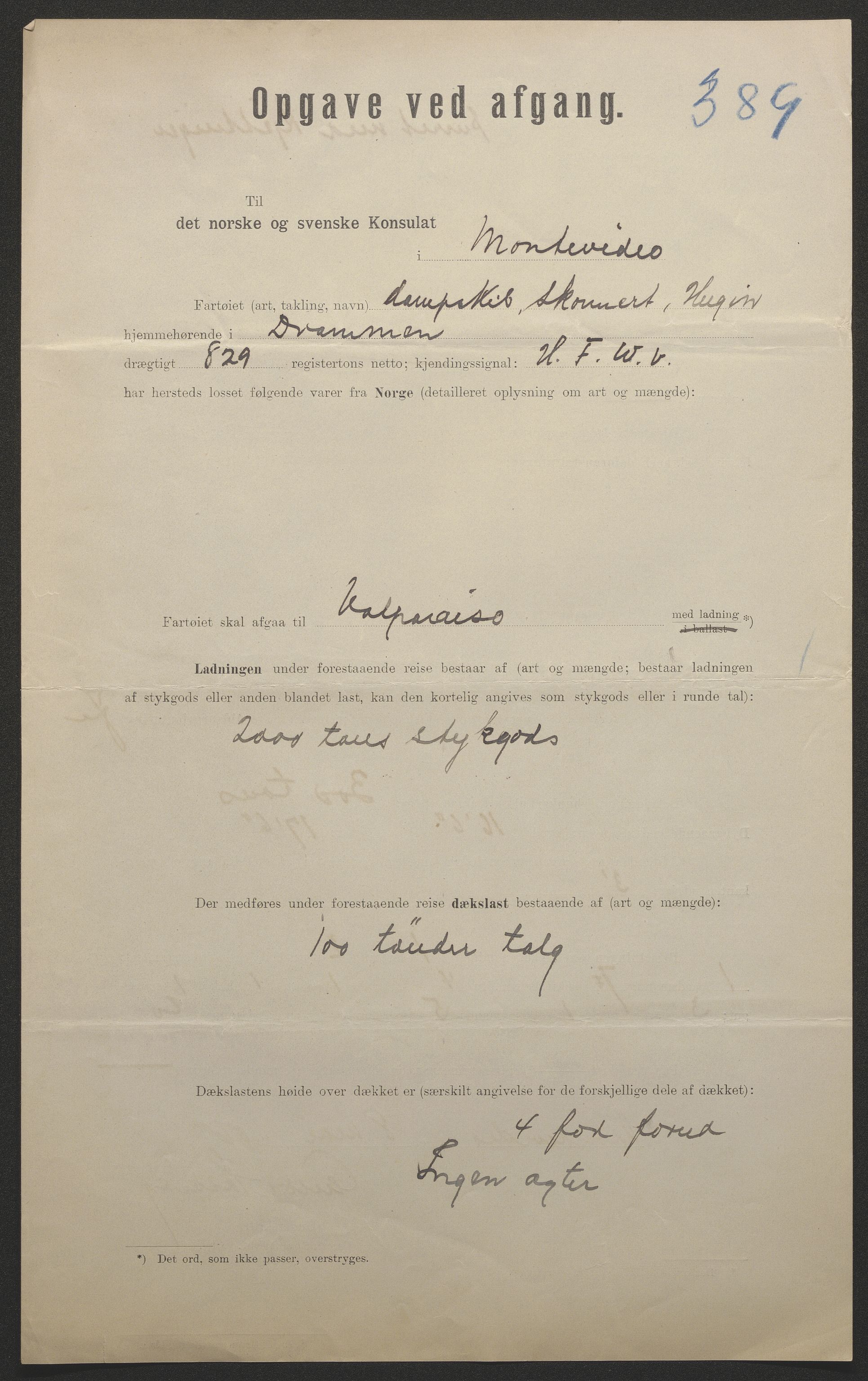 Sjøfartsdirektoratet med forløpere, skipsmapper slettede skip, AV/RA-S-4998/F/Fa/L0519: --, 1850-1922, p. 664