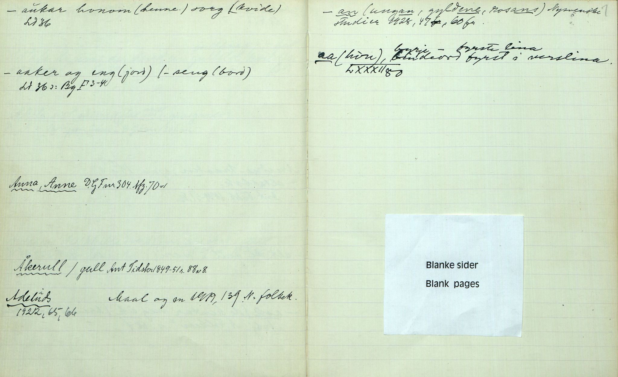 Rikard Berge, TEMU/TGM-A-1003/F/L0003/0042: 061-100 Innholdslister / Bok 99 Parabelsamling, 1914, p. 6